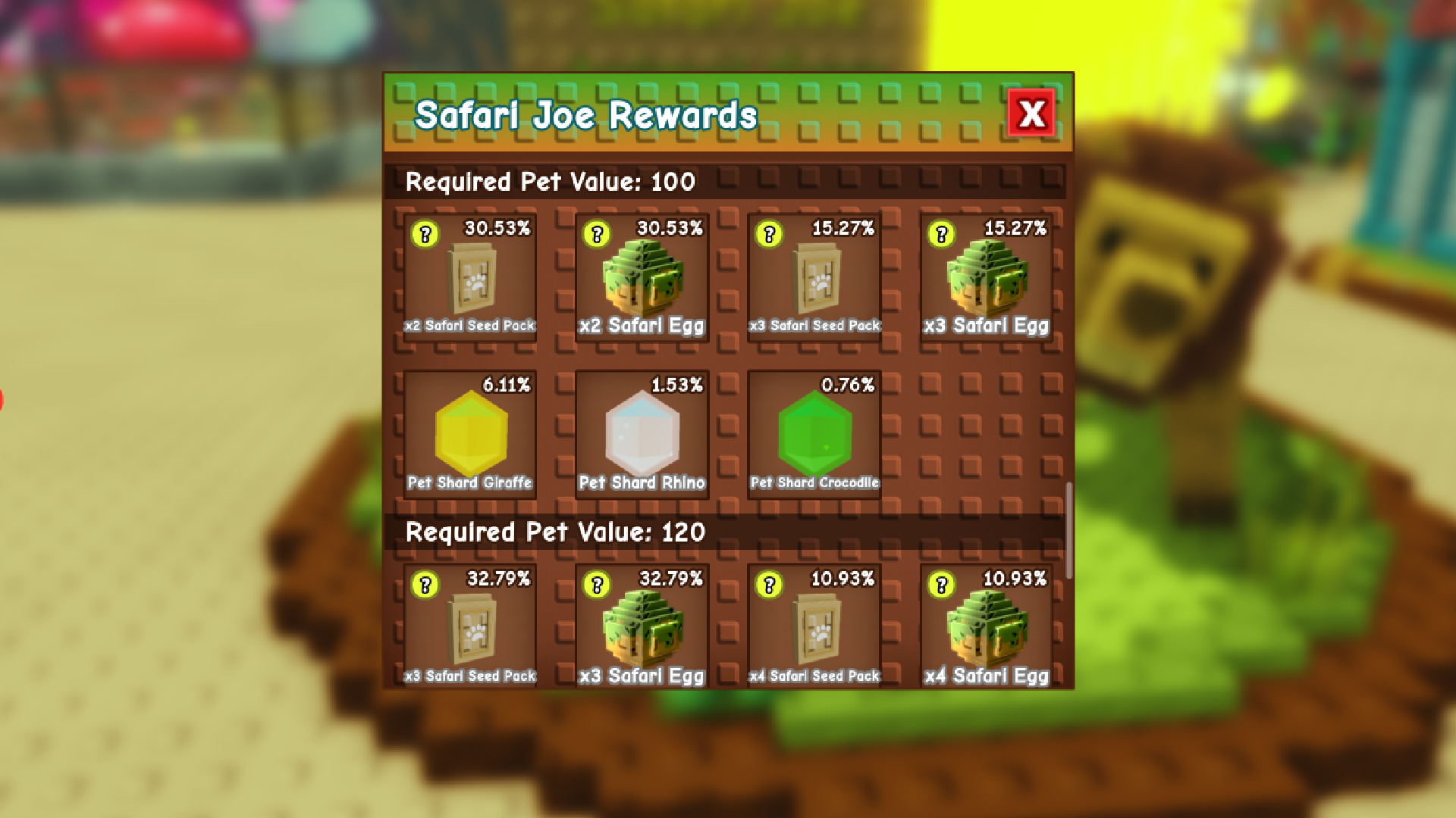 Rewards are tiered (Image via Roblox Corporation)