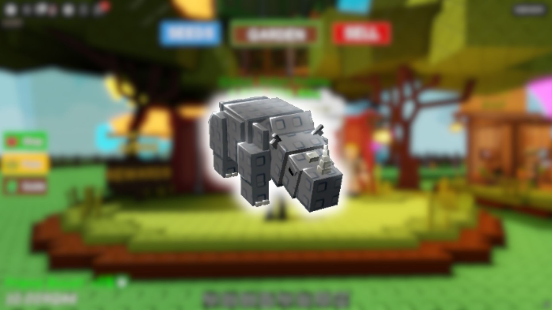 Rhino Pet in Grow a Garden (Image via Roblox Corporation)