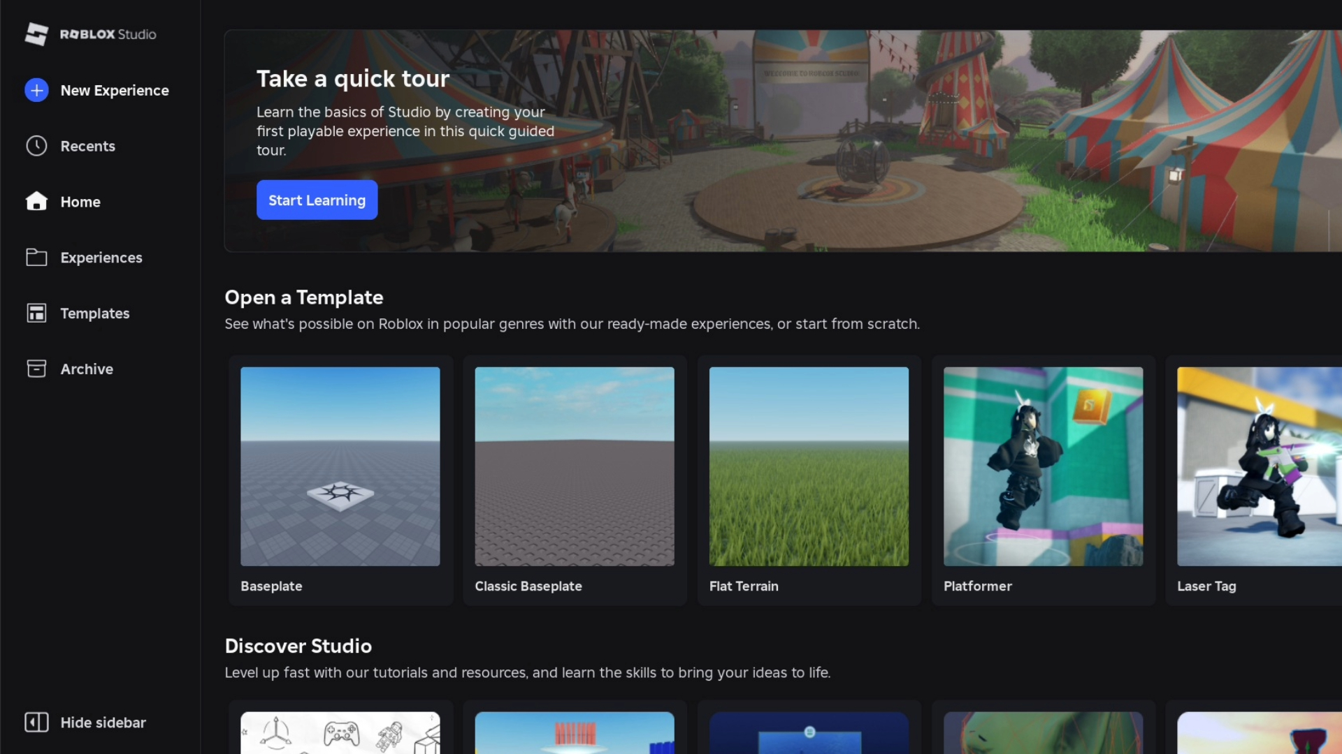 Roblox Studio interface