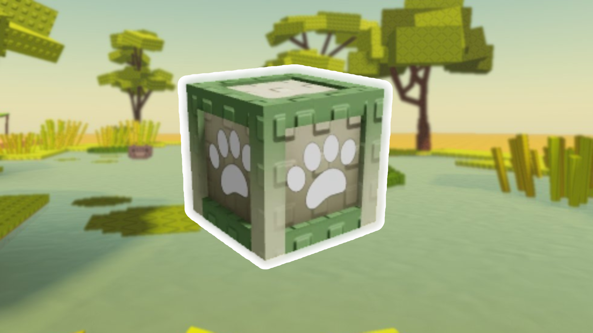 Savannah Crate in Grow a Garden Mega Safari Harvest event (Image via Roblox Corporation)