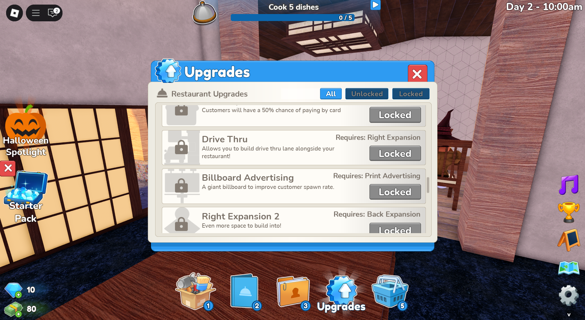 The Drive-Thru option (Image via Roblox Corporation)