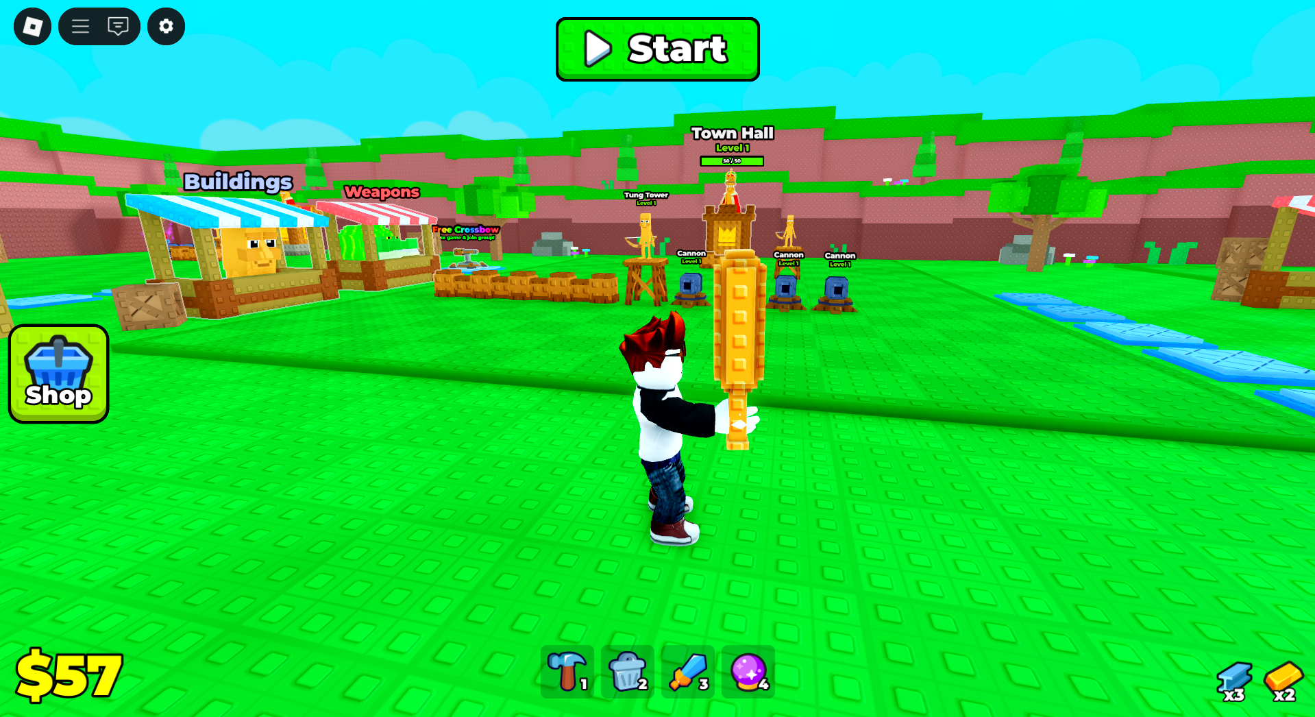 The base in Brainrot Royale (Image via Roblox Corporation)