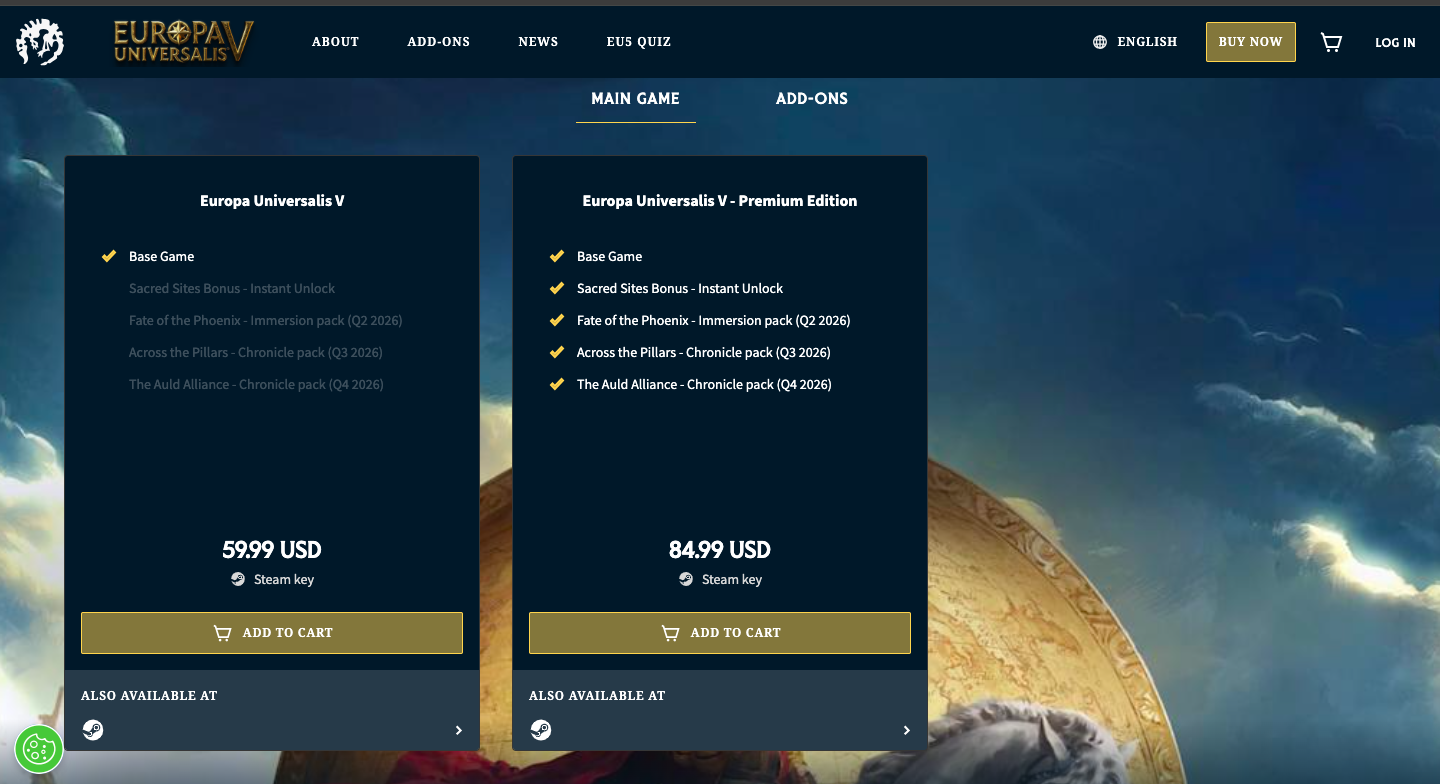 There are two options to choose from (Image via Paradox Interactive)