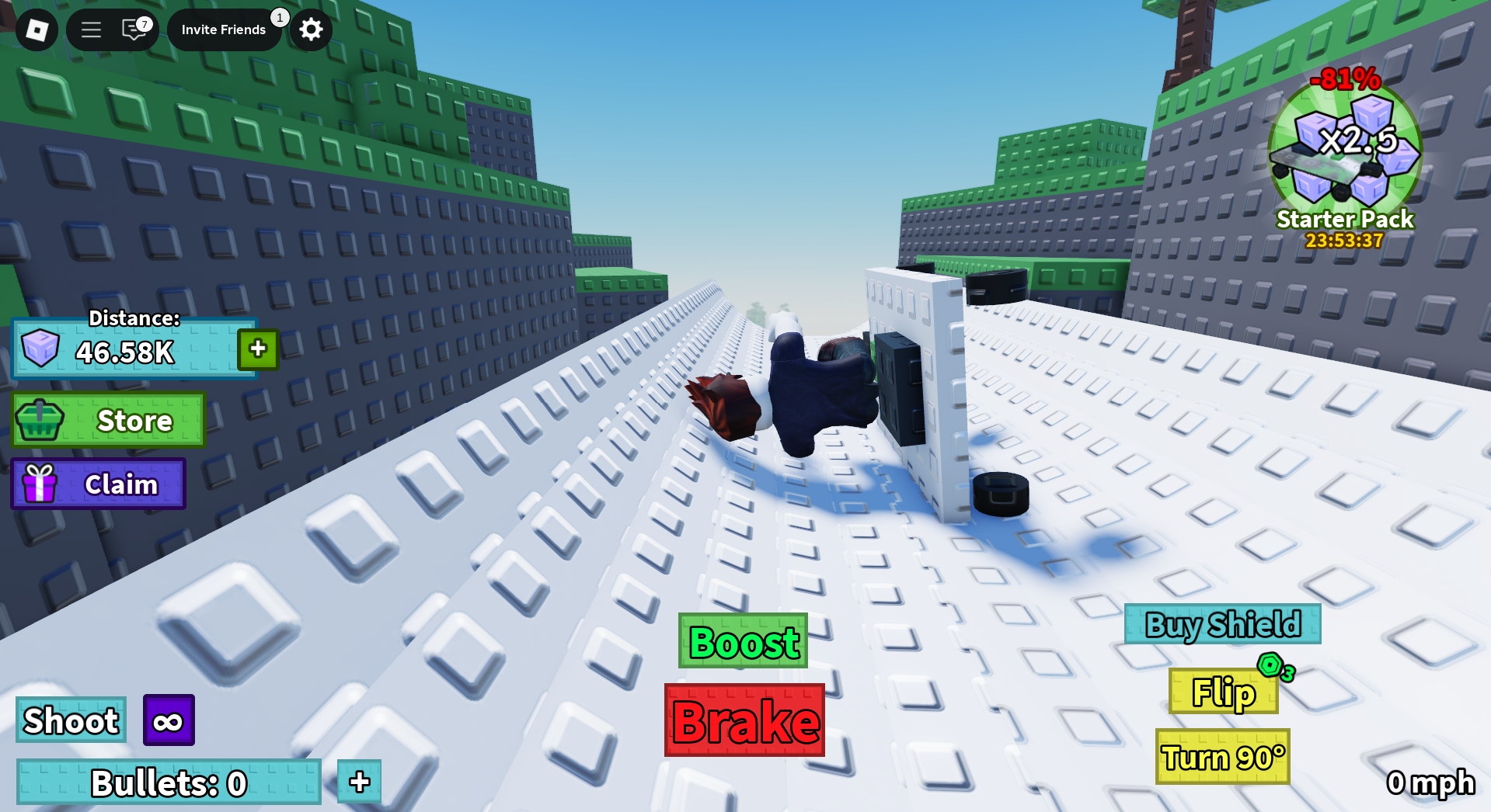 Got struck while riding the cart (Image via Roblox Corporation)