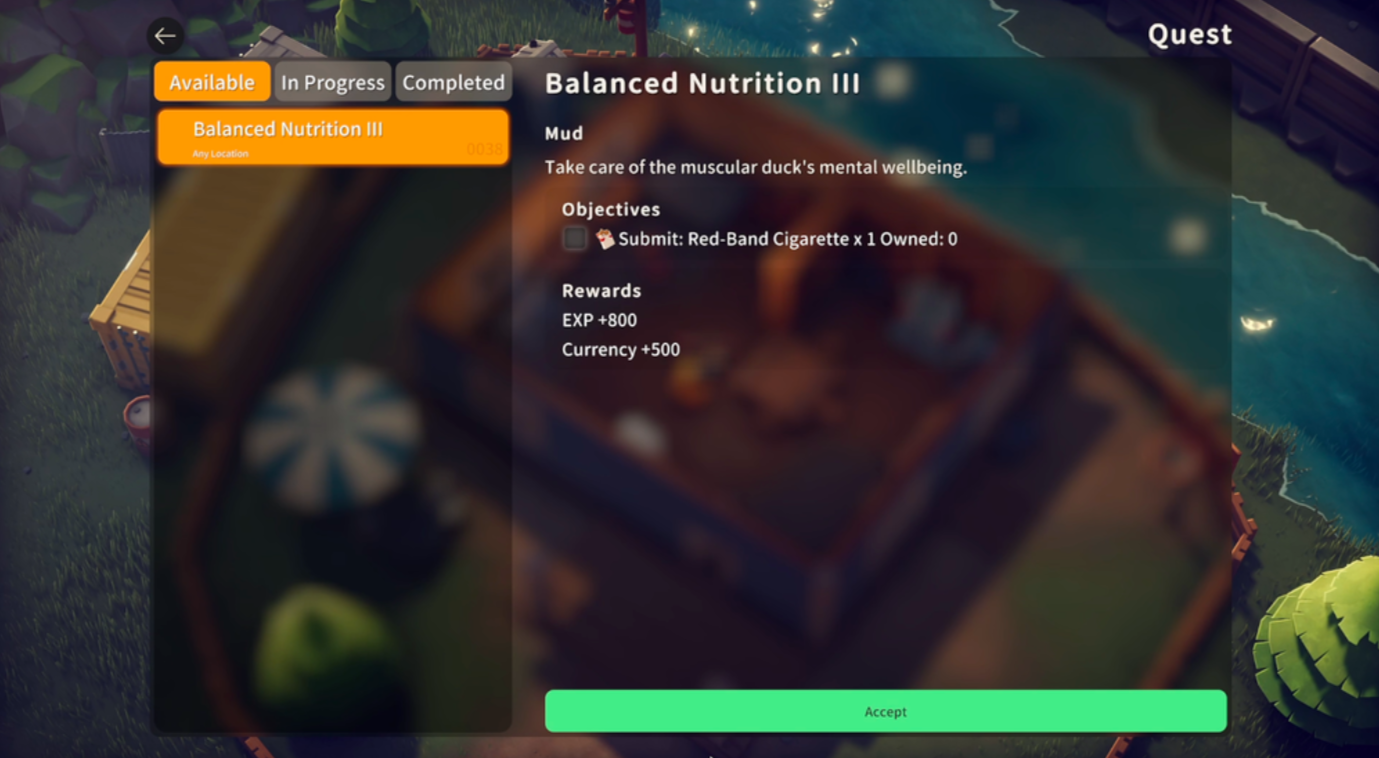 Details of the Balanced Nutrition III quest (Image via bilibili)