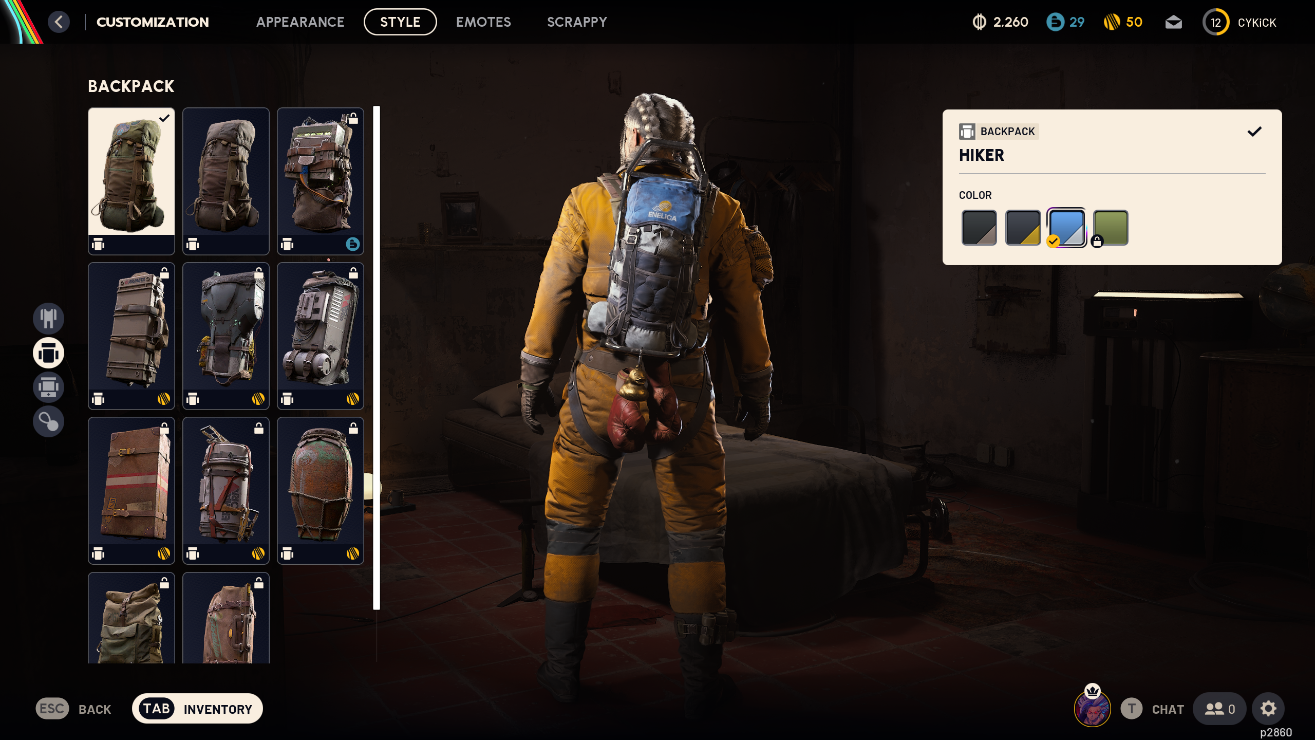 Sky Ice Hiker Backpack skin in Arc Raiders (Image via Discord | Embark Studios)