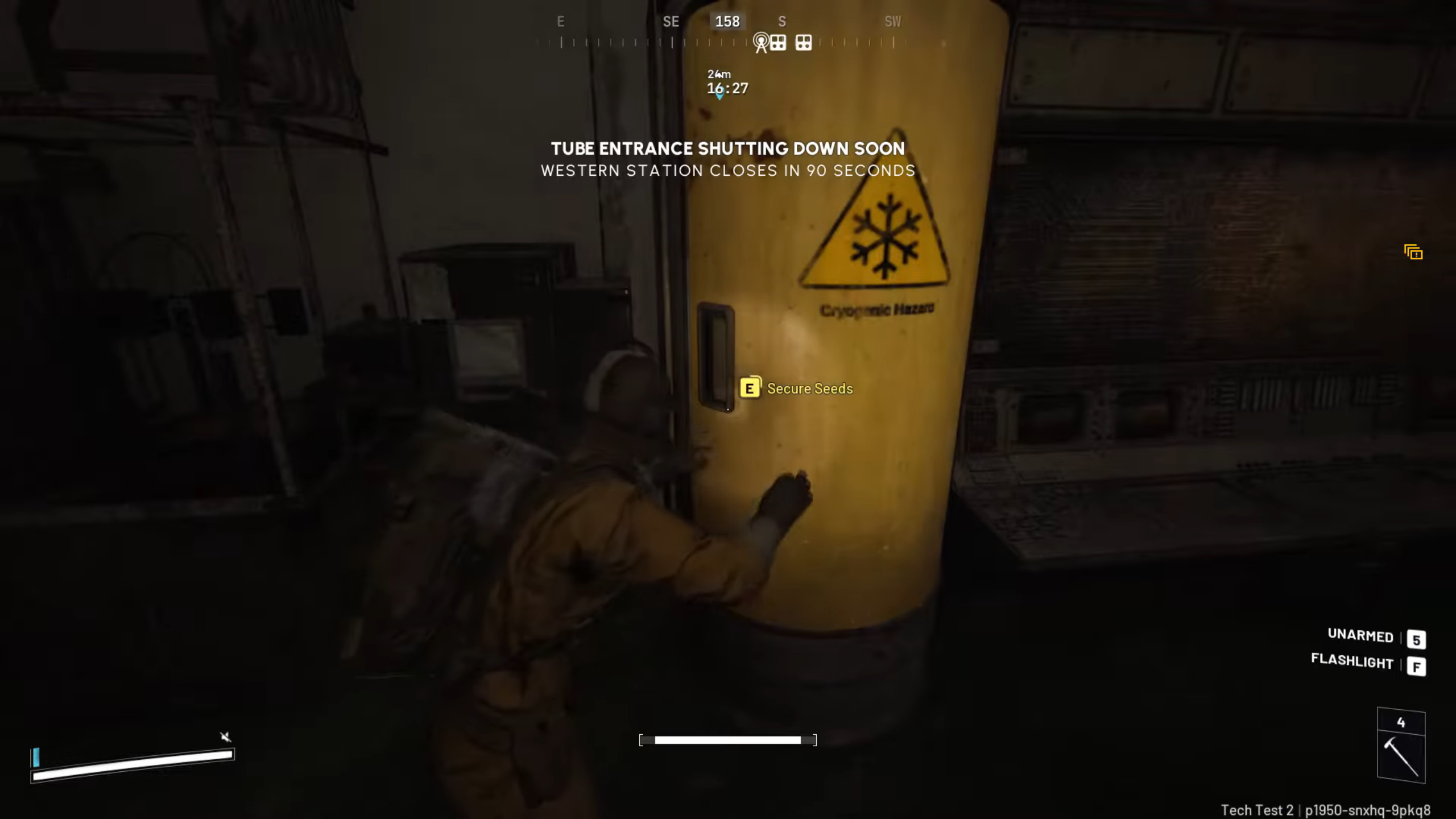 Secure the seeds from the yellow container (Image via Embark Studios)