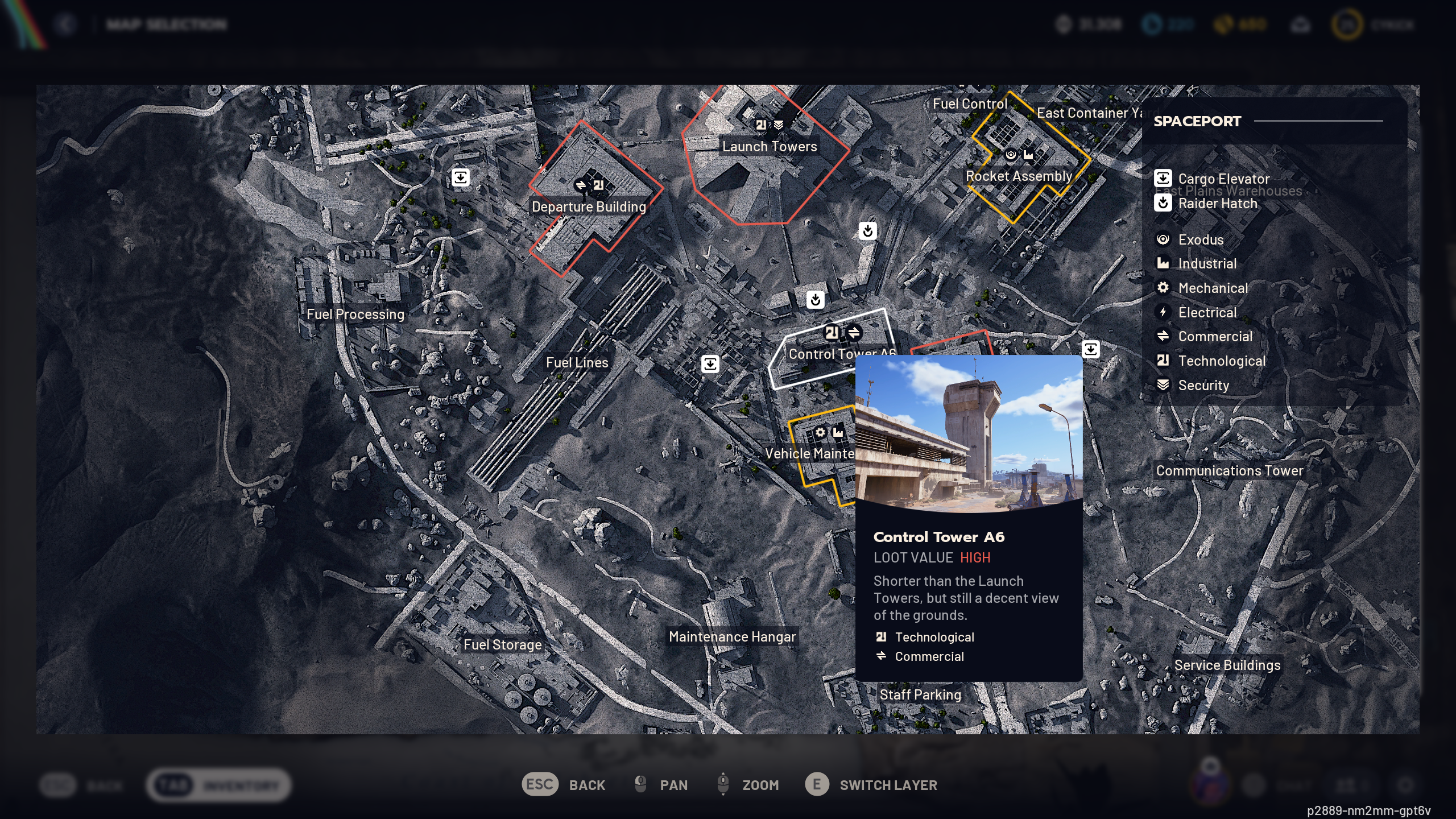 Location to engage from in Spaceport (Image via Embark Studios)