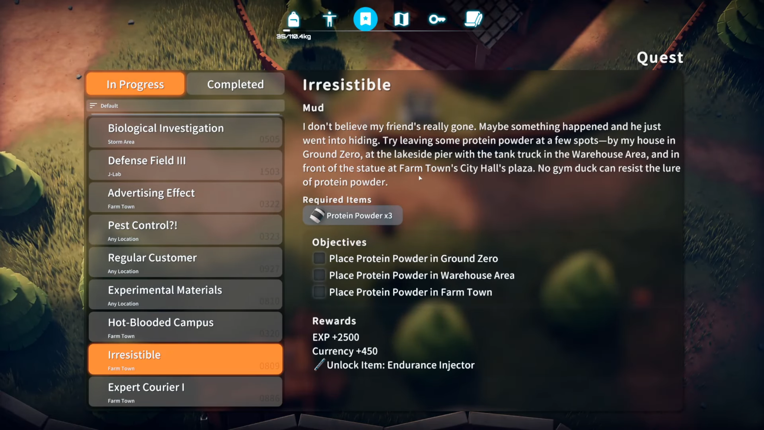 Irresistible Quest overview in Escape From Duckov (Image via bilibili)