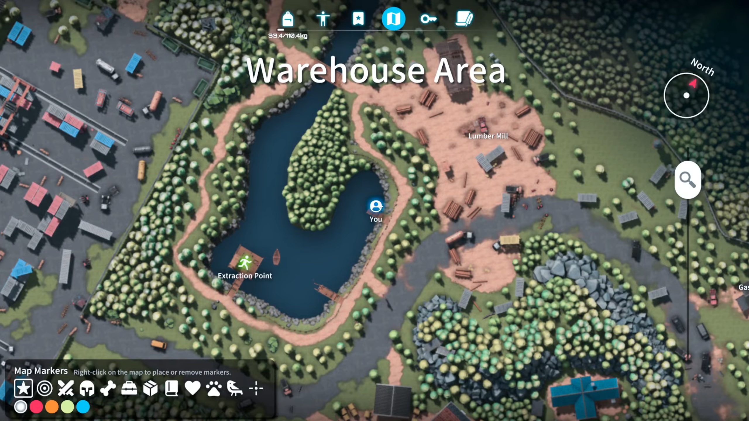 Lakeside Pier location on map (Image via bilibili)