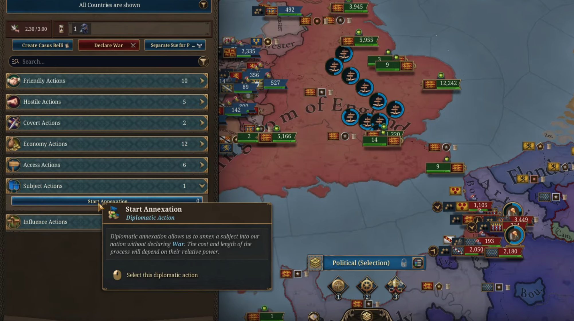 How To Start an Annexation (Image via Paradox Interactive)