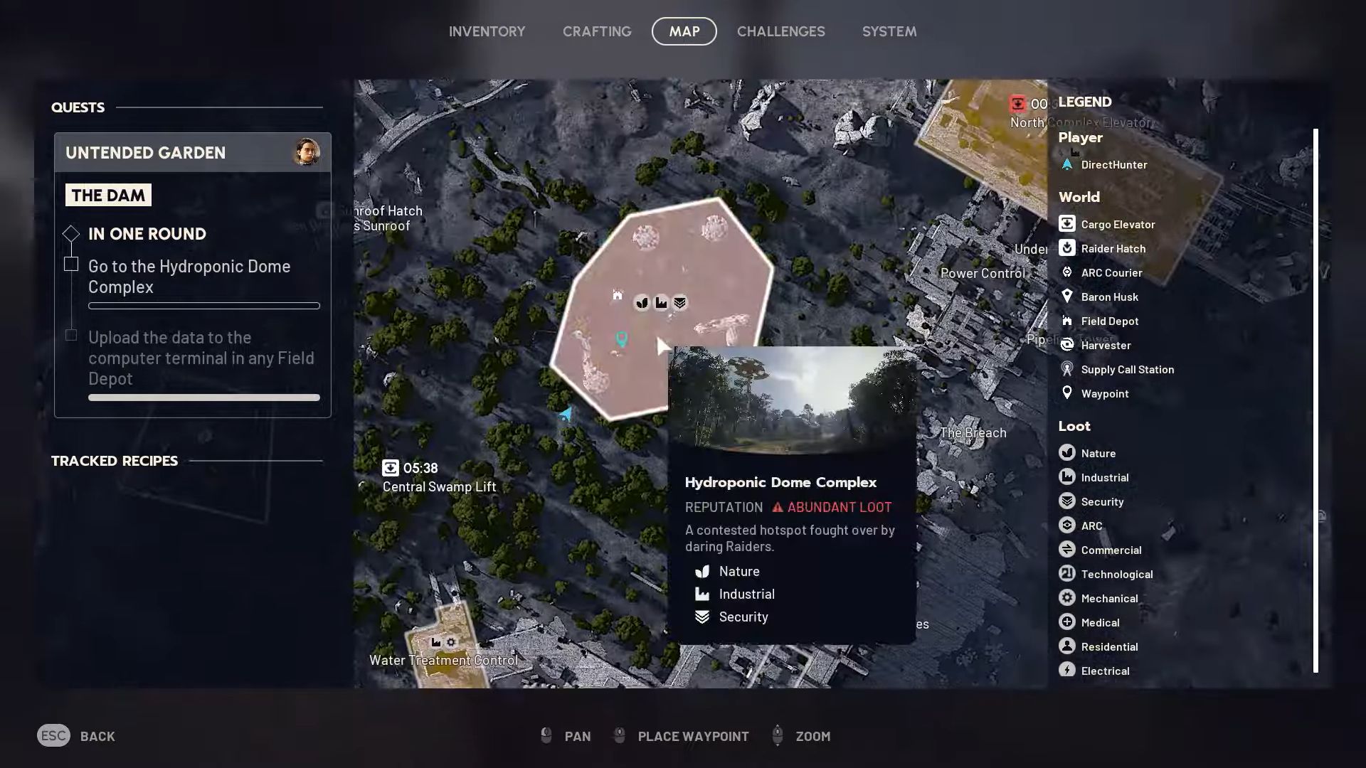 Location of the Hydroponic Dome Complex in Arc Raiders (Image via Embark Studios | Youtube/@Nickko Kimiko)