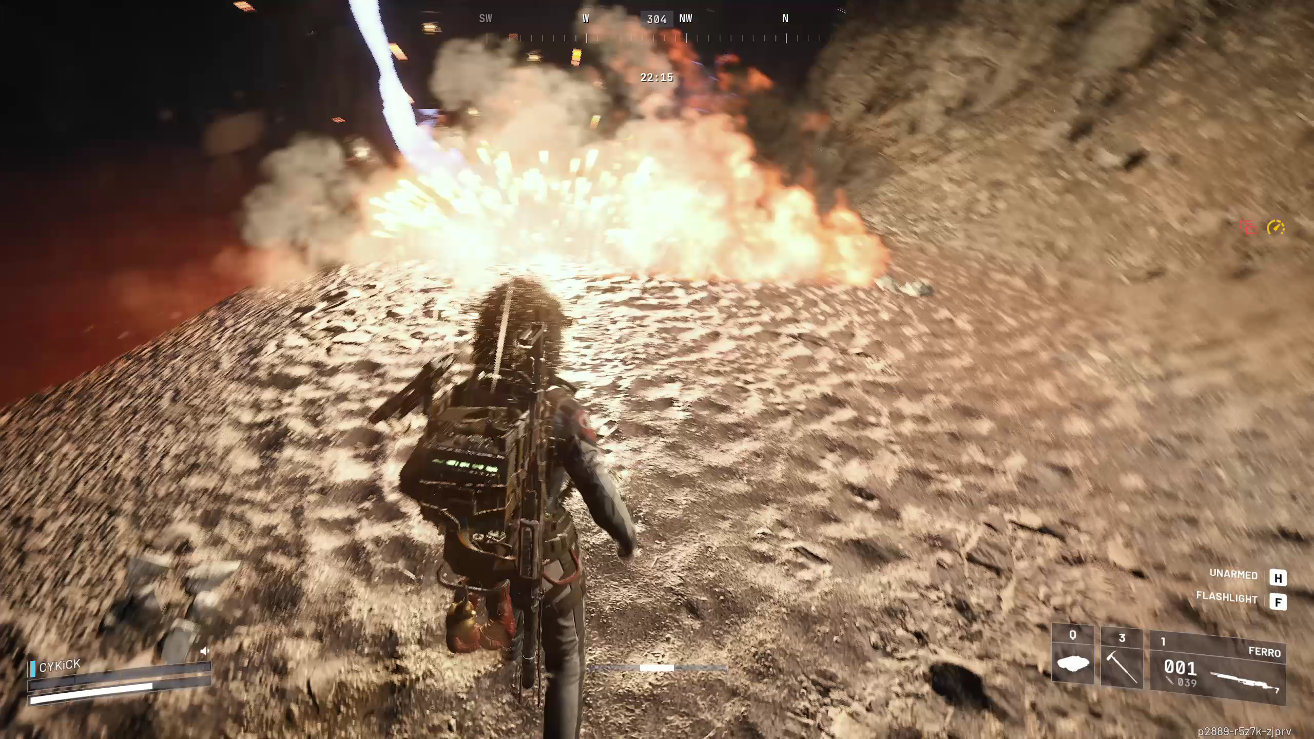 Keep a distance to escape the lightning strike (Image via Embark Studios)