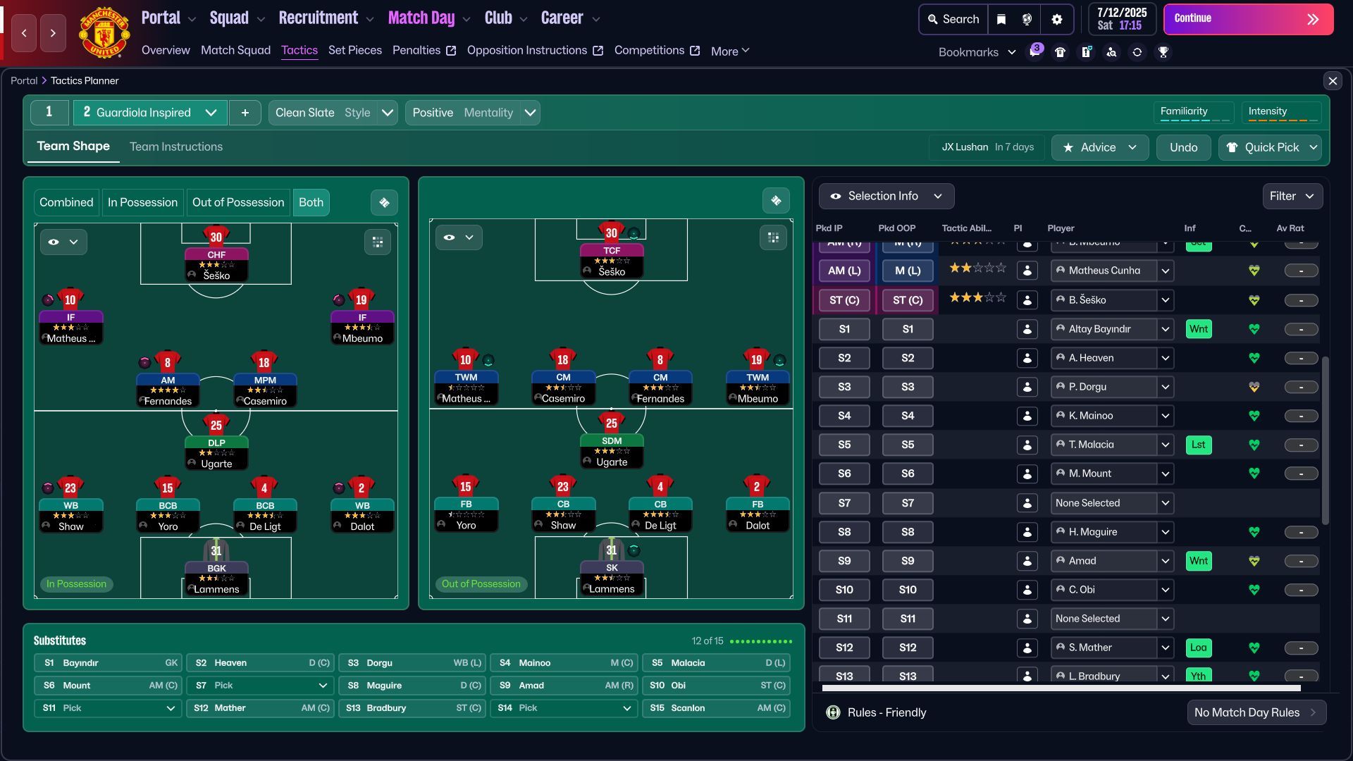 Bring stability with the 4-3-3 Tiki Taka in Football Manager 26 (Image via SEGA | Deltia's Gaming)
