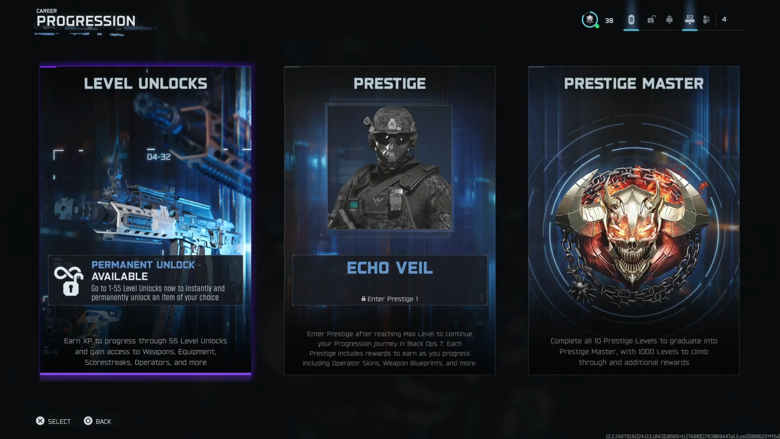 Prestige Rewards Overview in Black Ops 7 (Image via Activision)