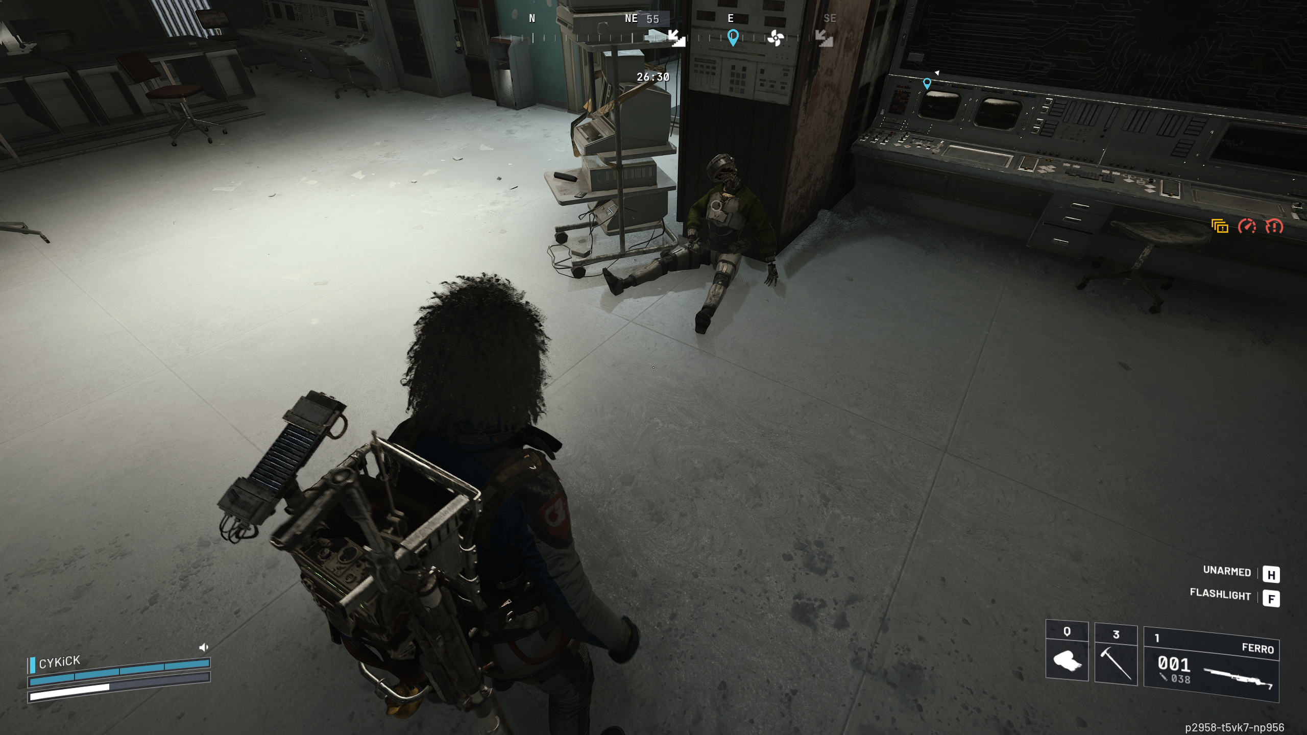 Android resting by the container (image via Embark Studios)