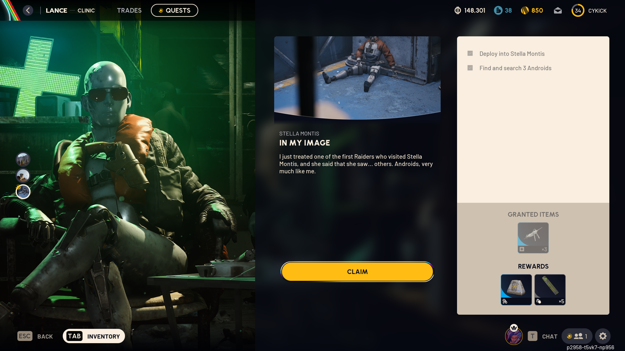 In My Image Quest Overview (Image via Embark Studios)