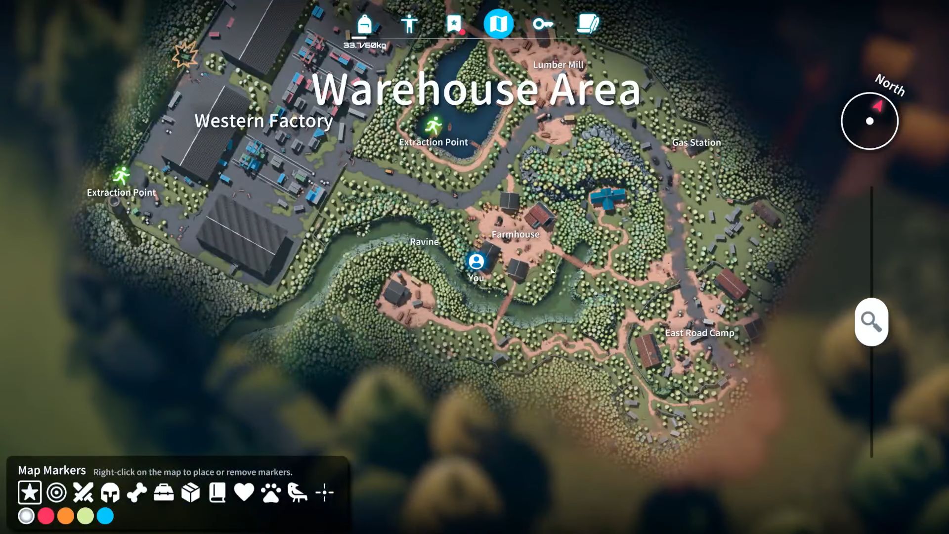 Location of the objectives in Water Resources quest (Image via bilibili | @The Ginger Empire/Youtube)