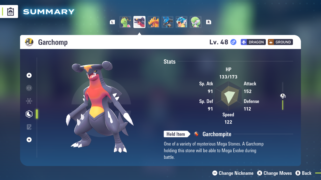 You need good stats for the best team in Legends Z-A (Image via The Pokemon Company)