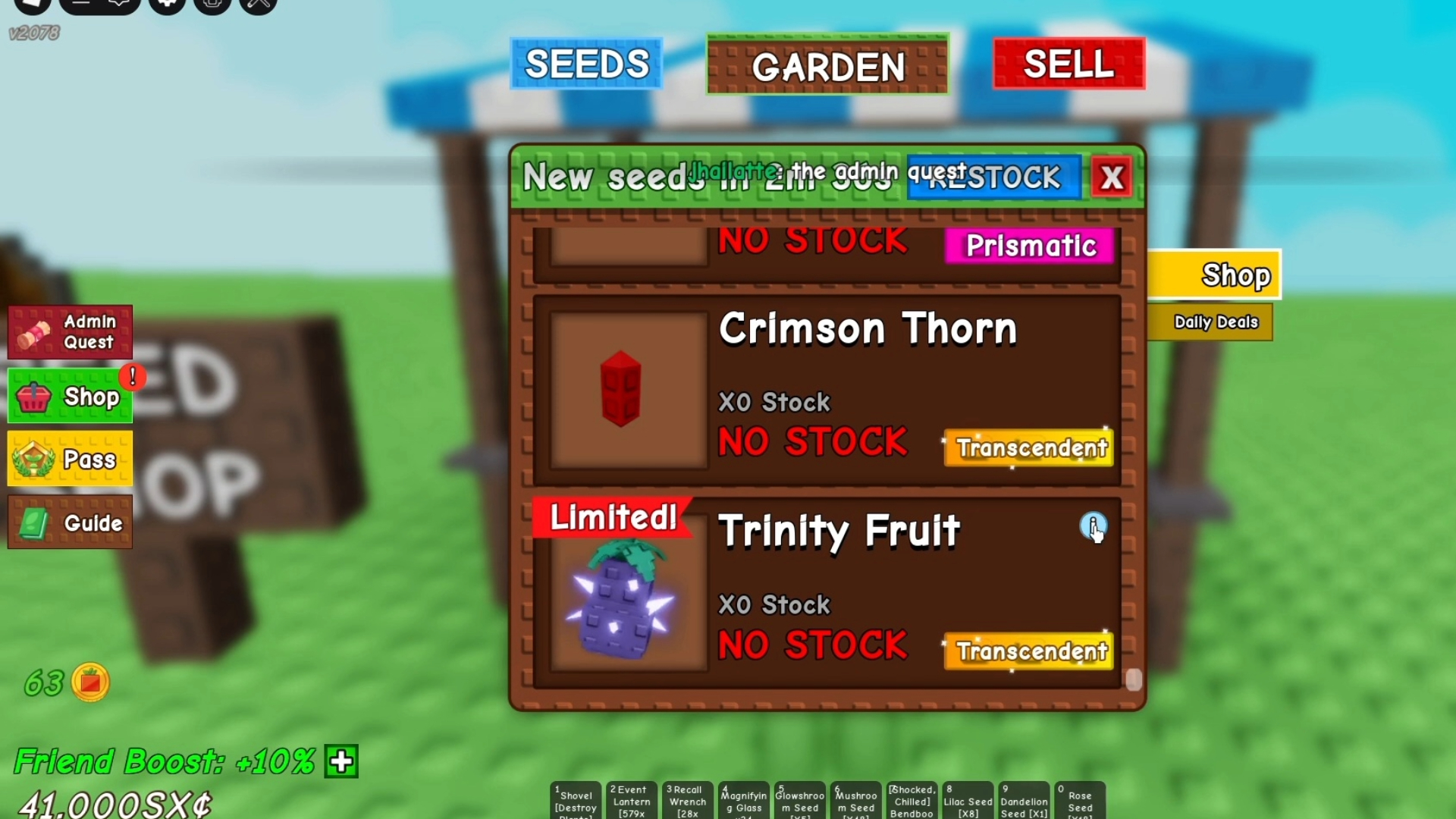 The Trinity Fruit seed can be difficult to acquire