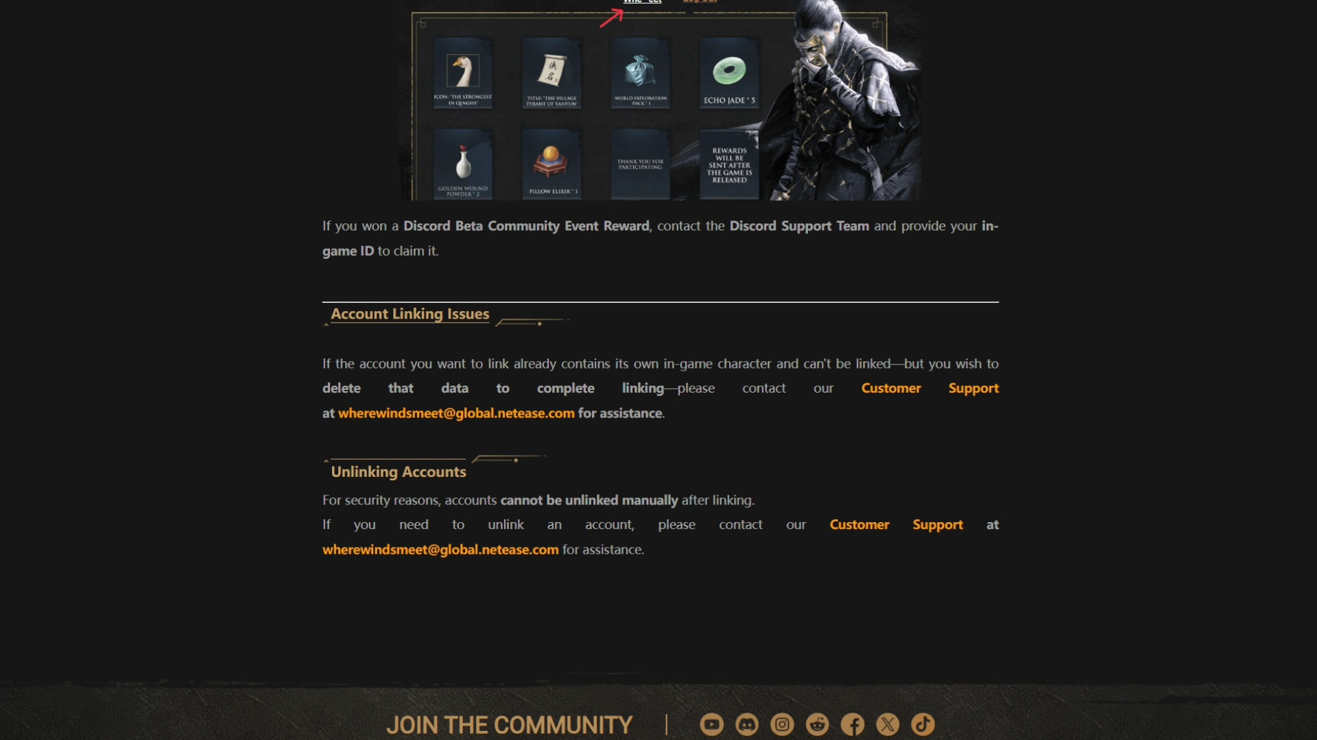 You can request the deletion of character data