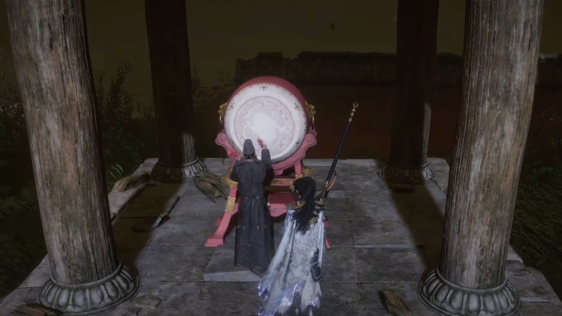 Once you finish with the drums, you will meet Zhang Yinmang. (Image via NetEase Games)