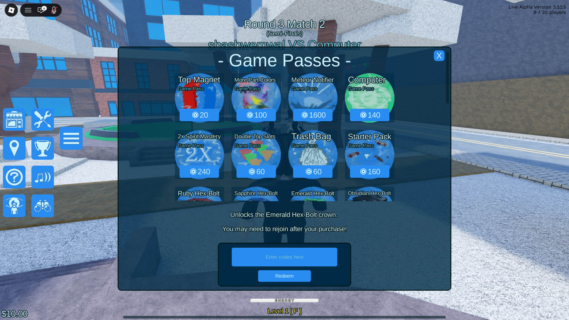 Totally Accurate Tops Codes April 2026 Deltia S Gaming Roblox VR Screenshot 2025.12.06 21.11.48.61 