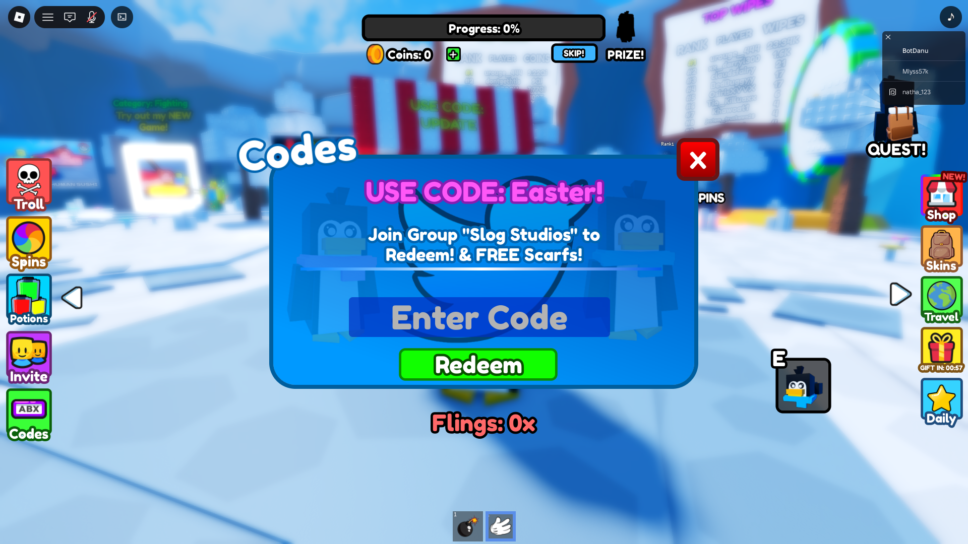 Penguin Code Penguin Partners Codes (April 2026) - Deltia's Gaming