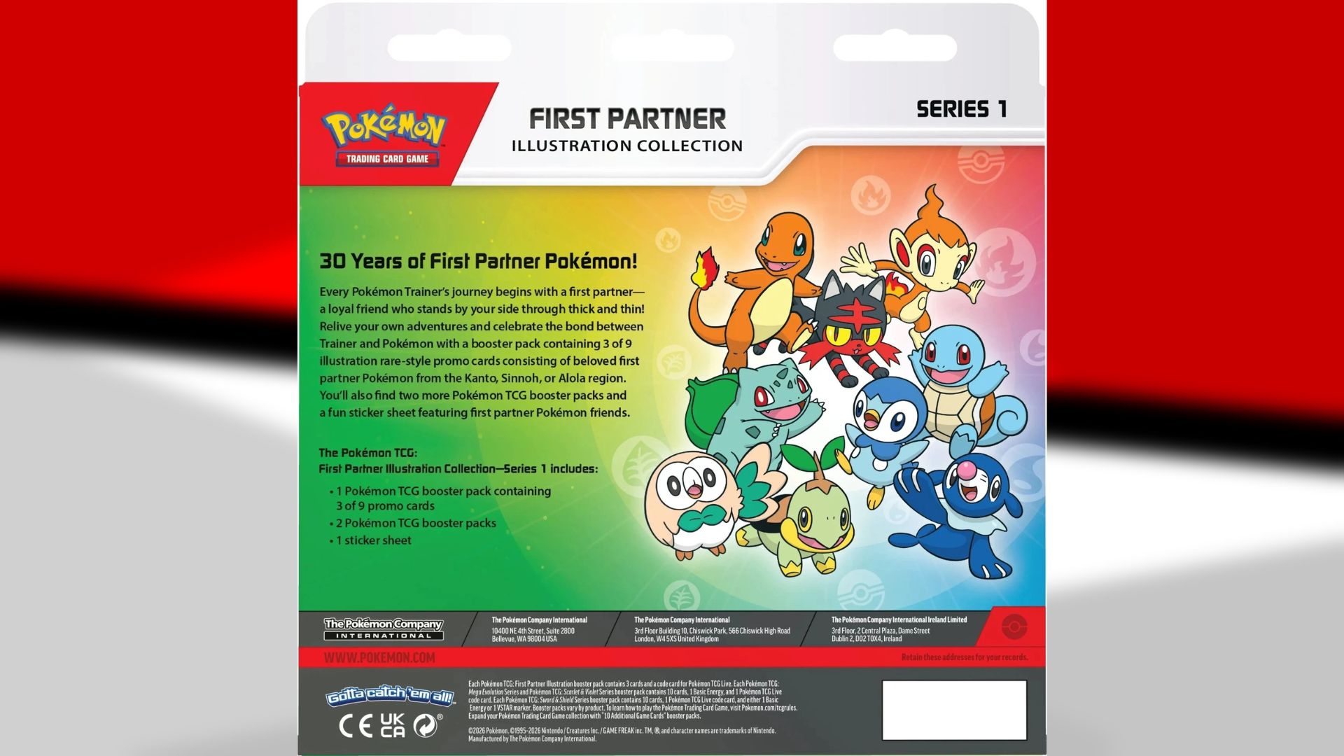 Pokemon 30th Anniversary Mastersheet: First Partner Box, Brand ...
