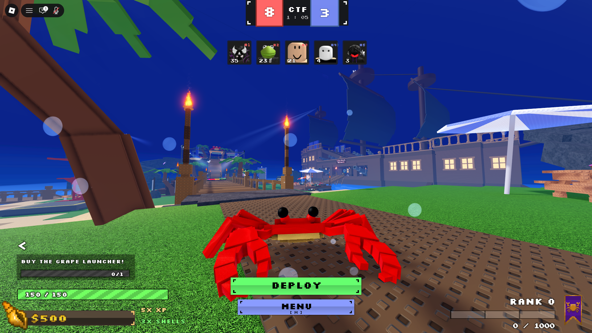 Imagem Cena de Códigos de <strong>Crab Tycoon</strong> 1