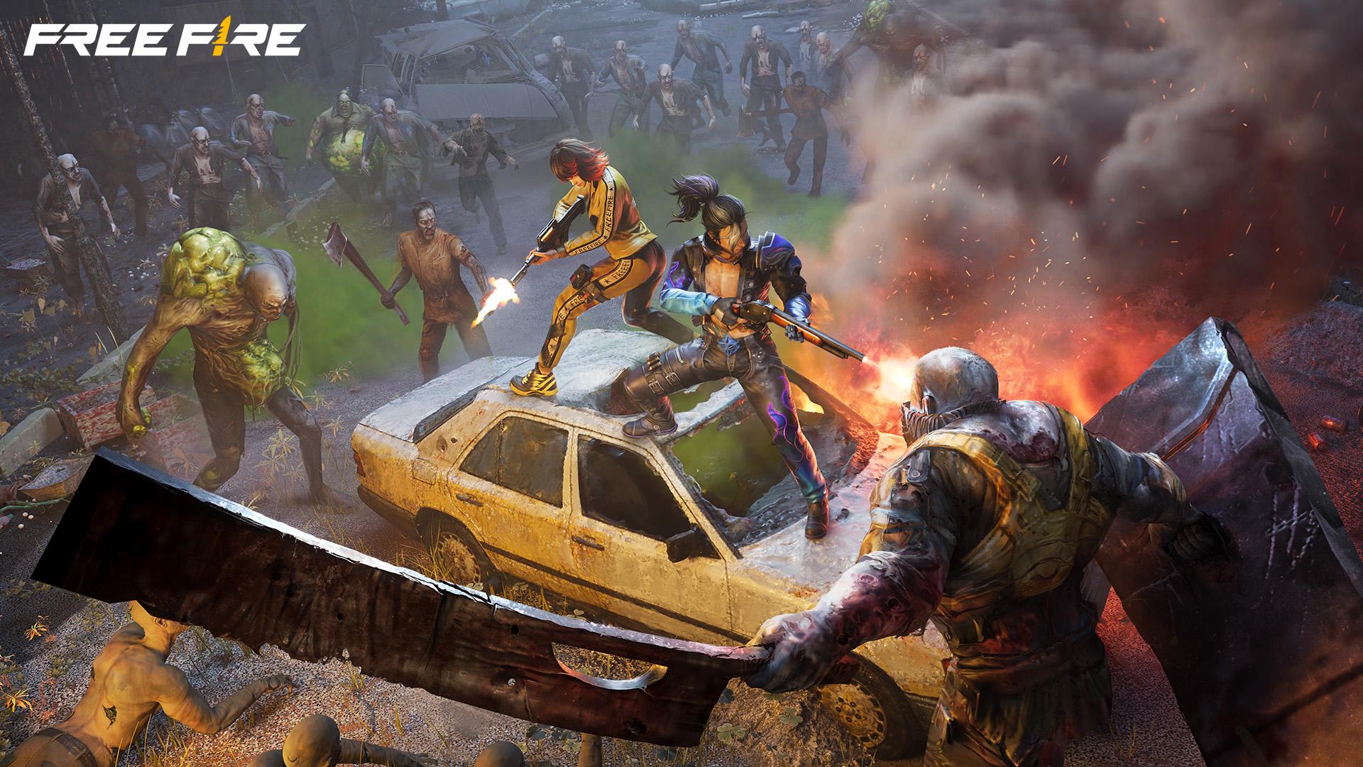 Several players using rewards earned by claiming Garena Free Fire Max Redeem Codes