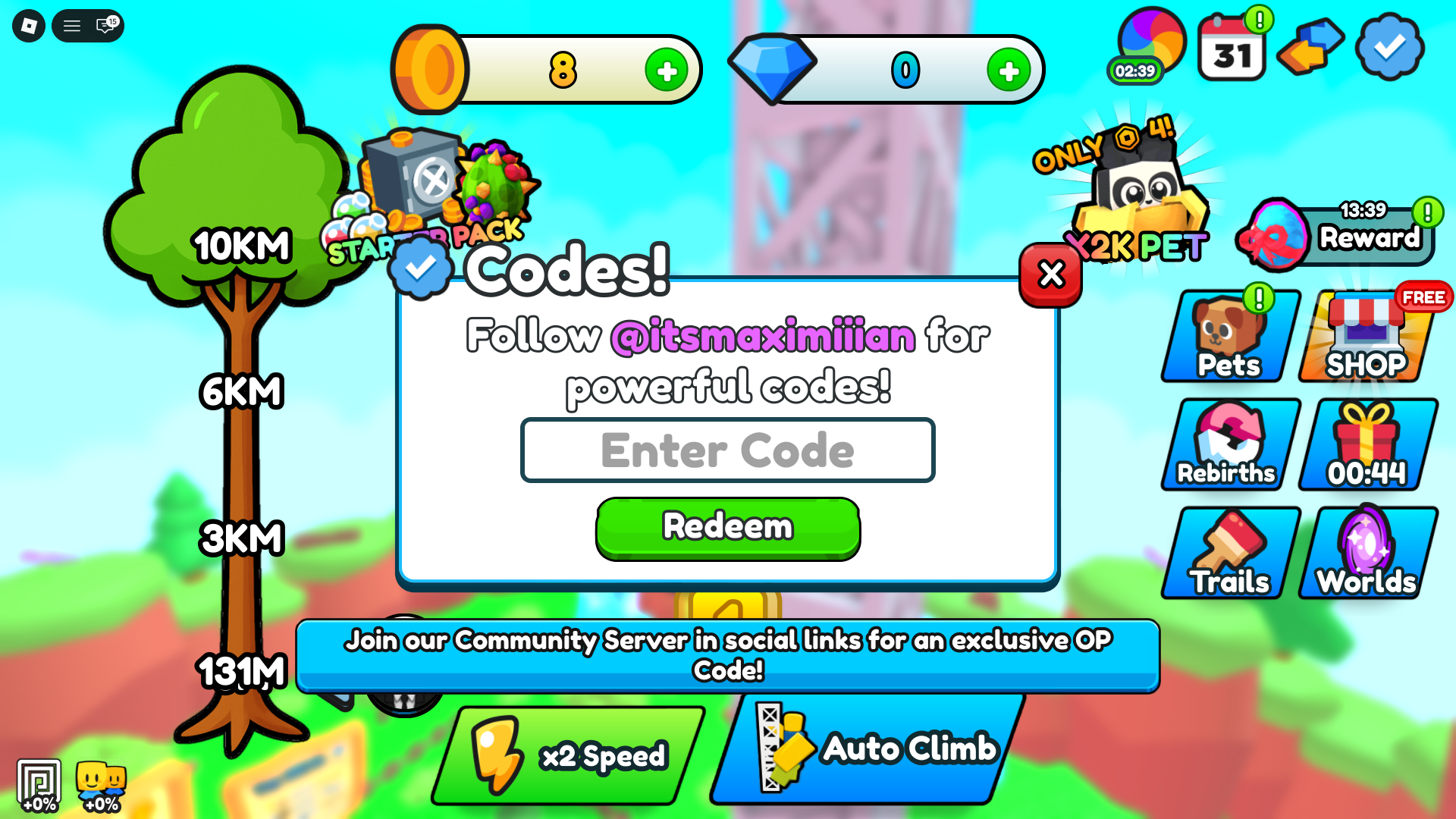 Climb To Infinity Codes March 2026 Deltia S Gaming Desktop Screenshot 2026.03.19 17.29.04.46 