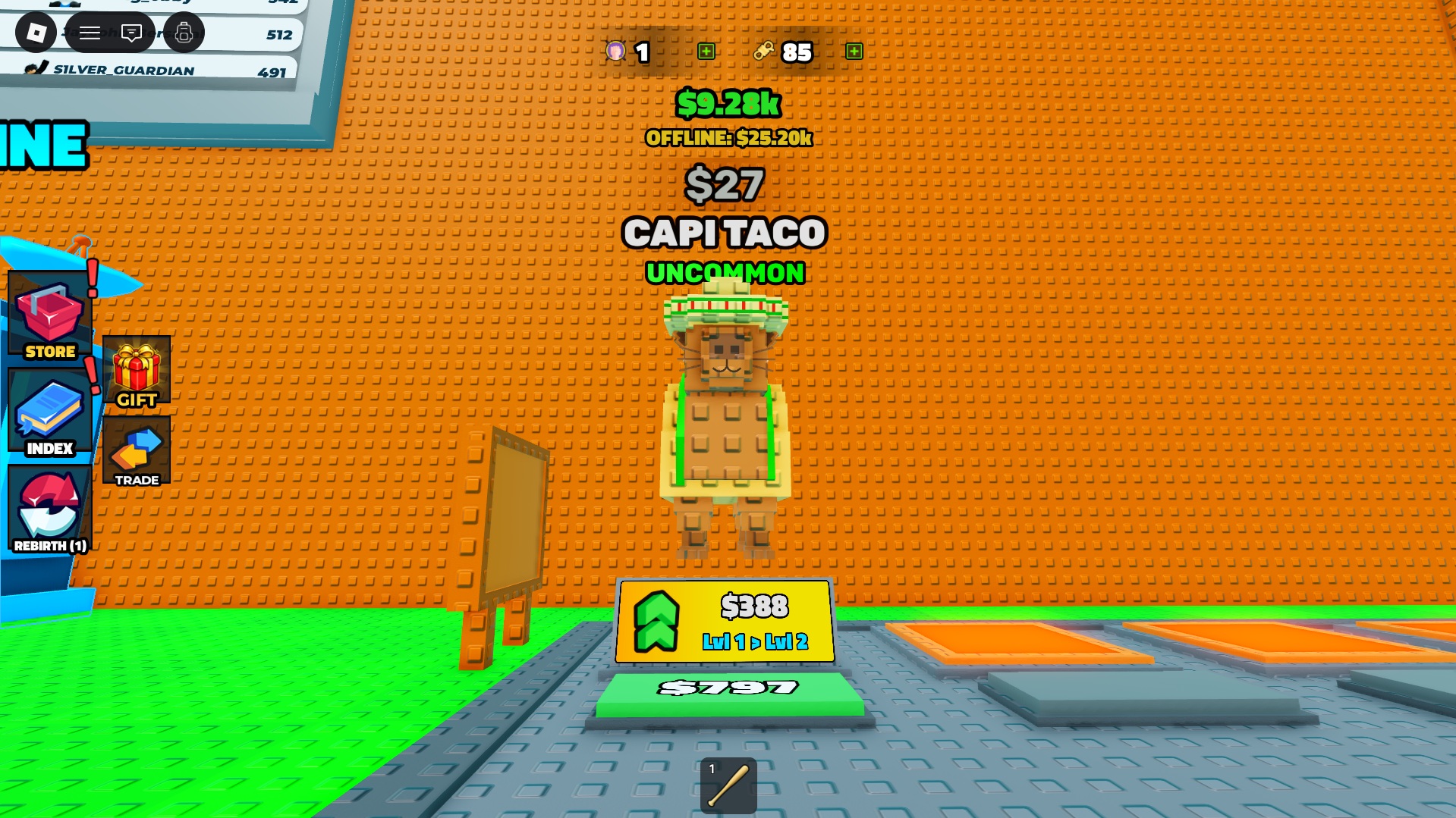 All Brainrots in Swing Obby for Brainrots - Deltia's Gaming