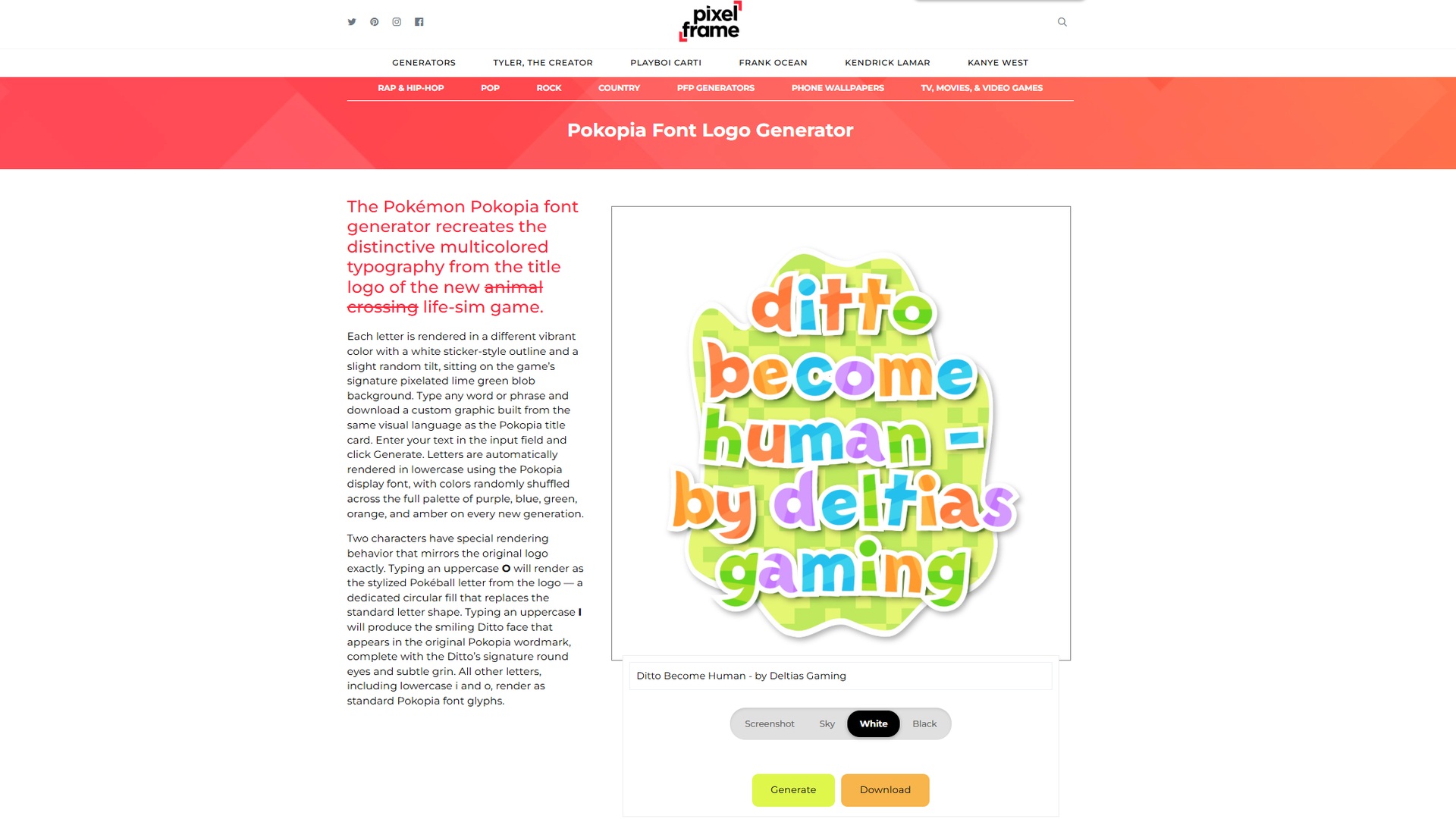 Pokemon Pokopia Logo Font Generator: How To Use - Deltia's Gaming