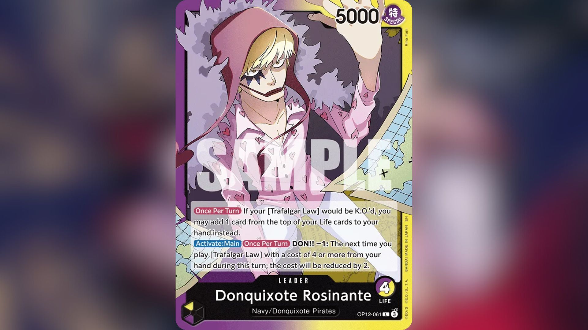 One Piece TCG: Purple/Yellow Donquixote Rosinante Deck Guide - Deltia's  Gaming