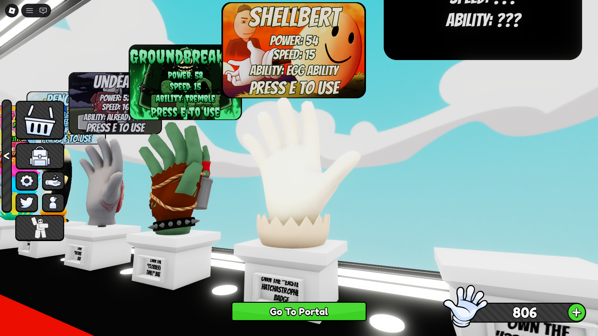 Shellbert Glove in Slap Battles (Image via Roblox Corporation)