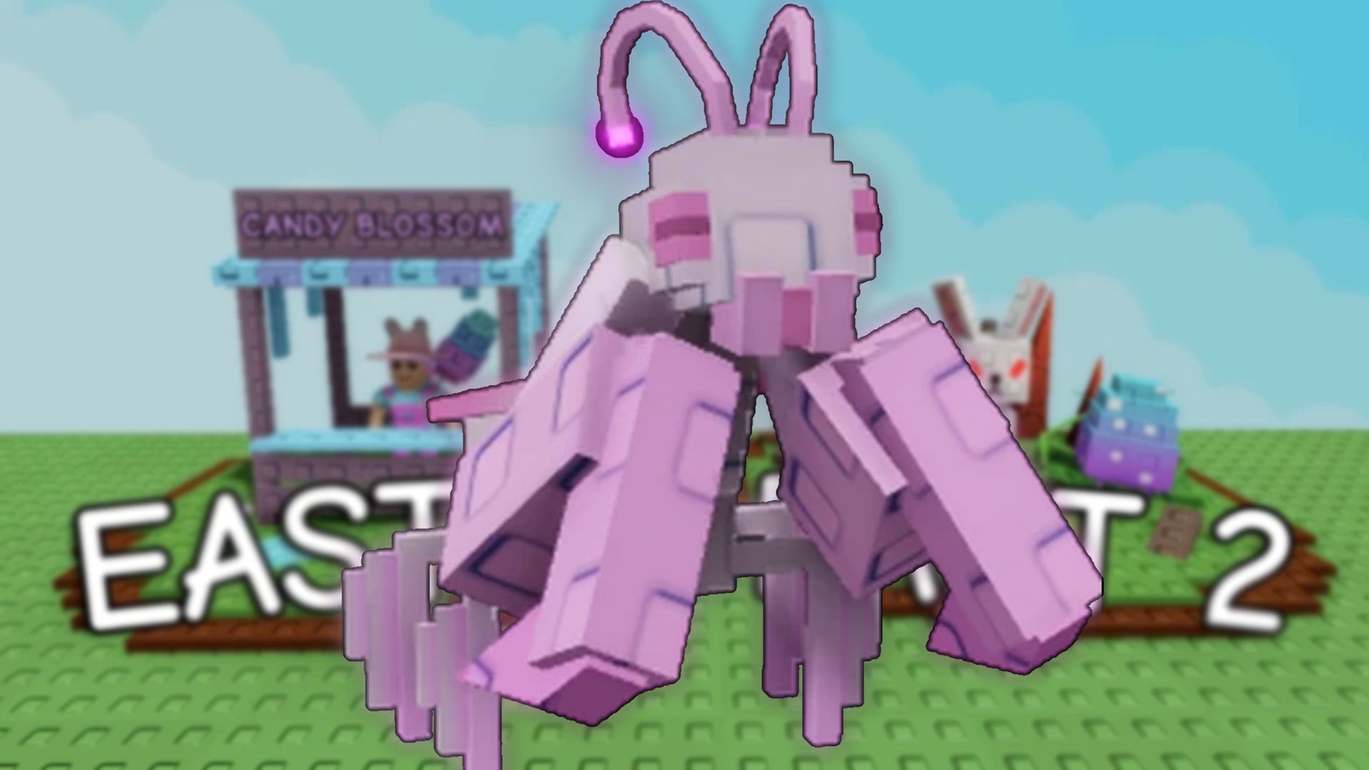 Orchid Mantis in Grow a Garden (Image via Roblox Corporation)