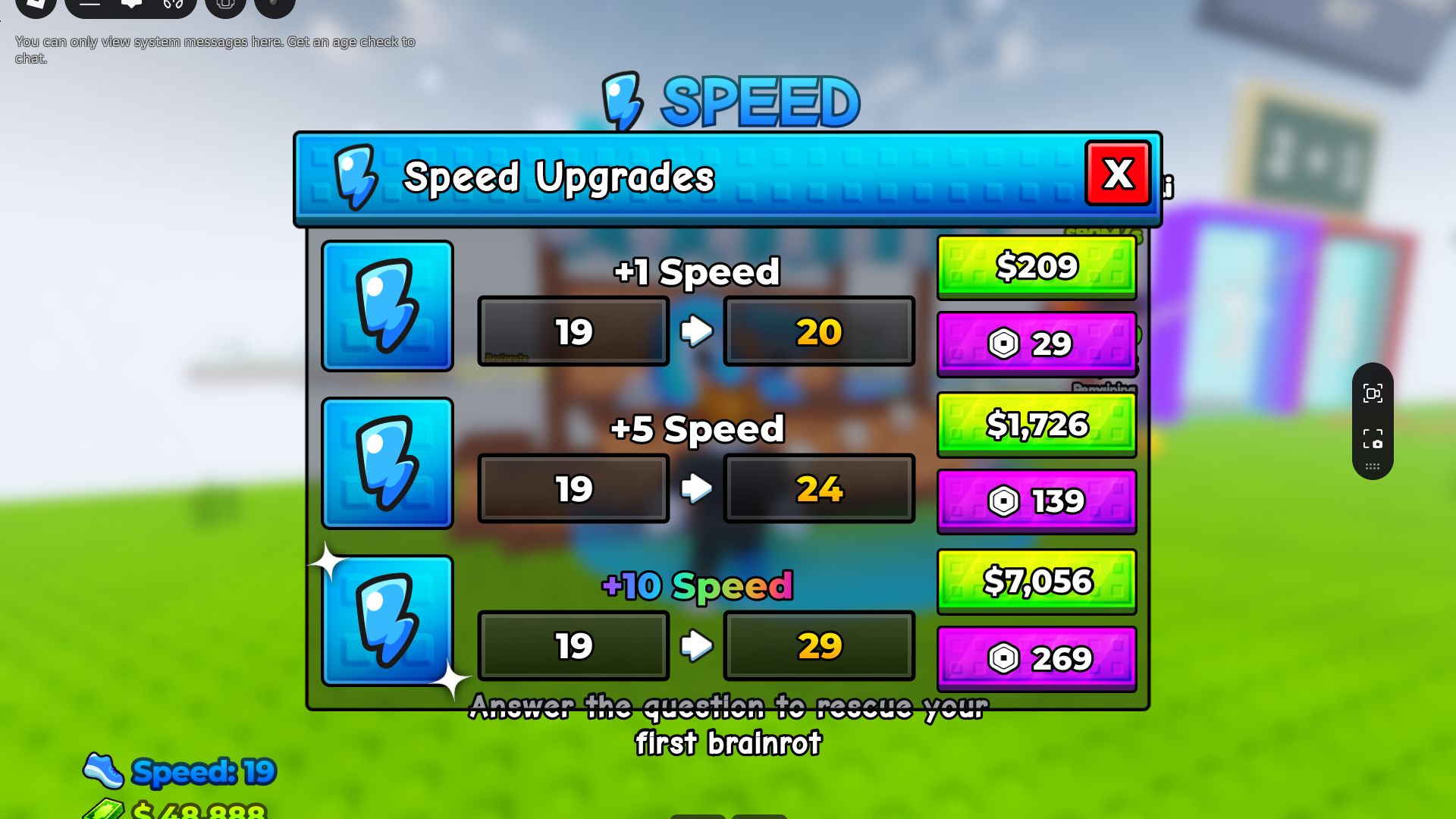 Math for Brainrots: Speed Upgrade Guide - Deltia's Gaming
