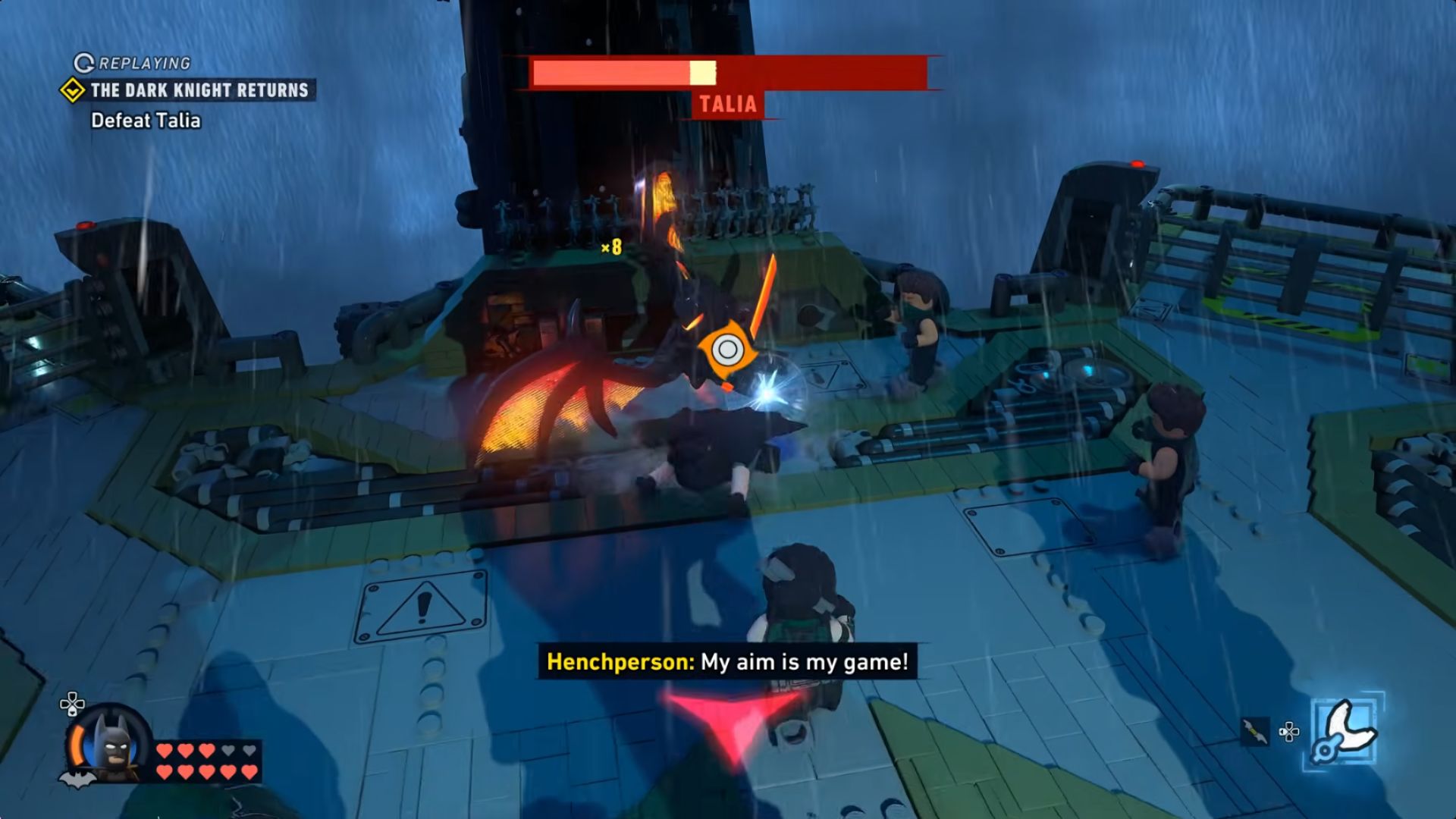 Wayne Tower arrival cutscene