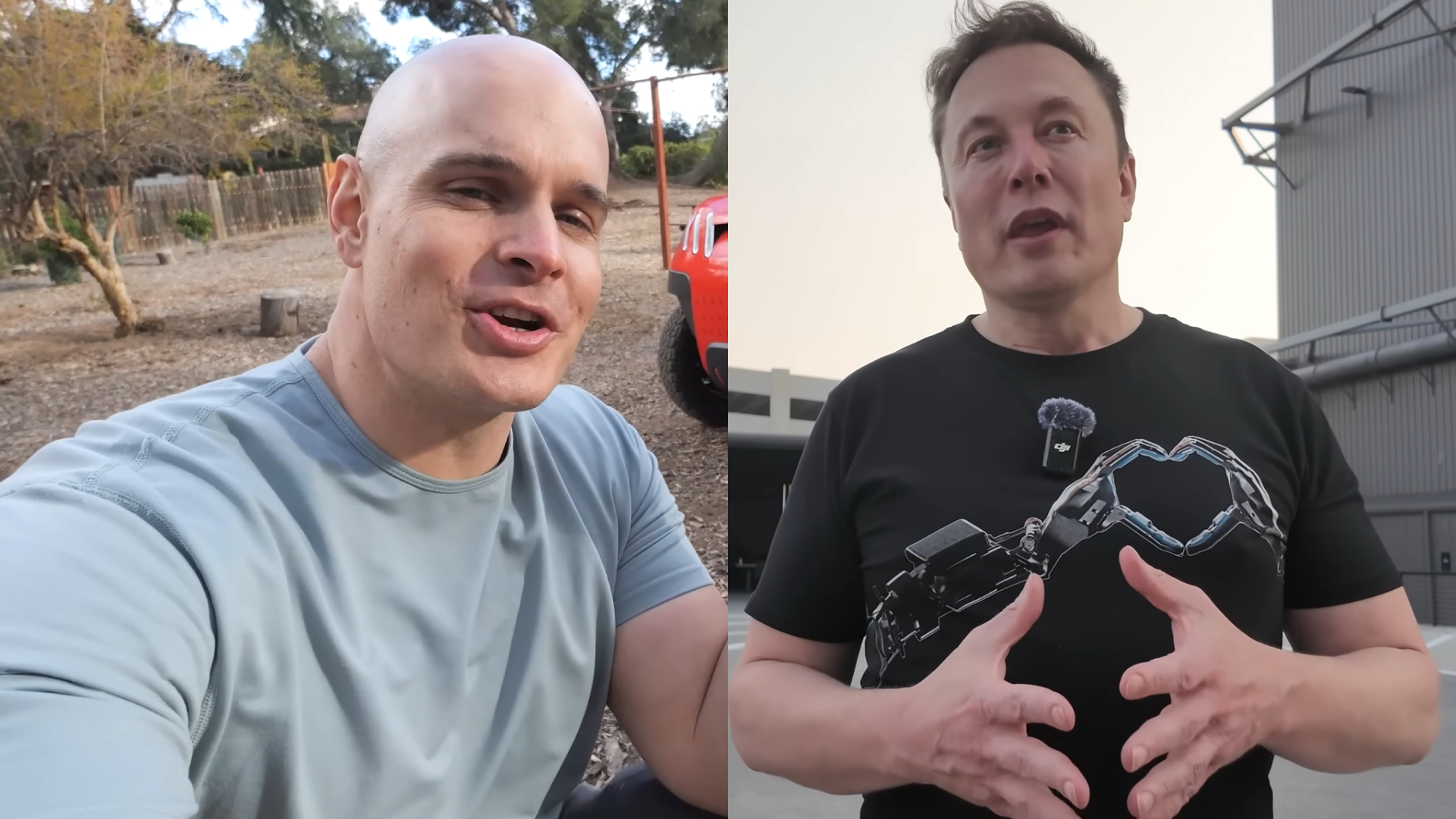 YouTuber slams Elon Musk for his precitions of the Russia-Ukraine conflict (Image via JerryRigEverything, Everyday Astronaut/YouTube)