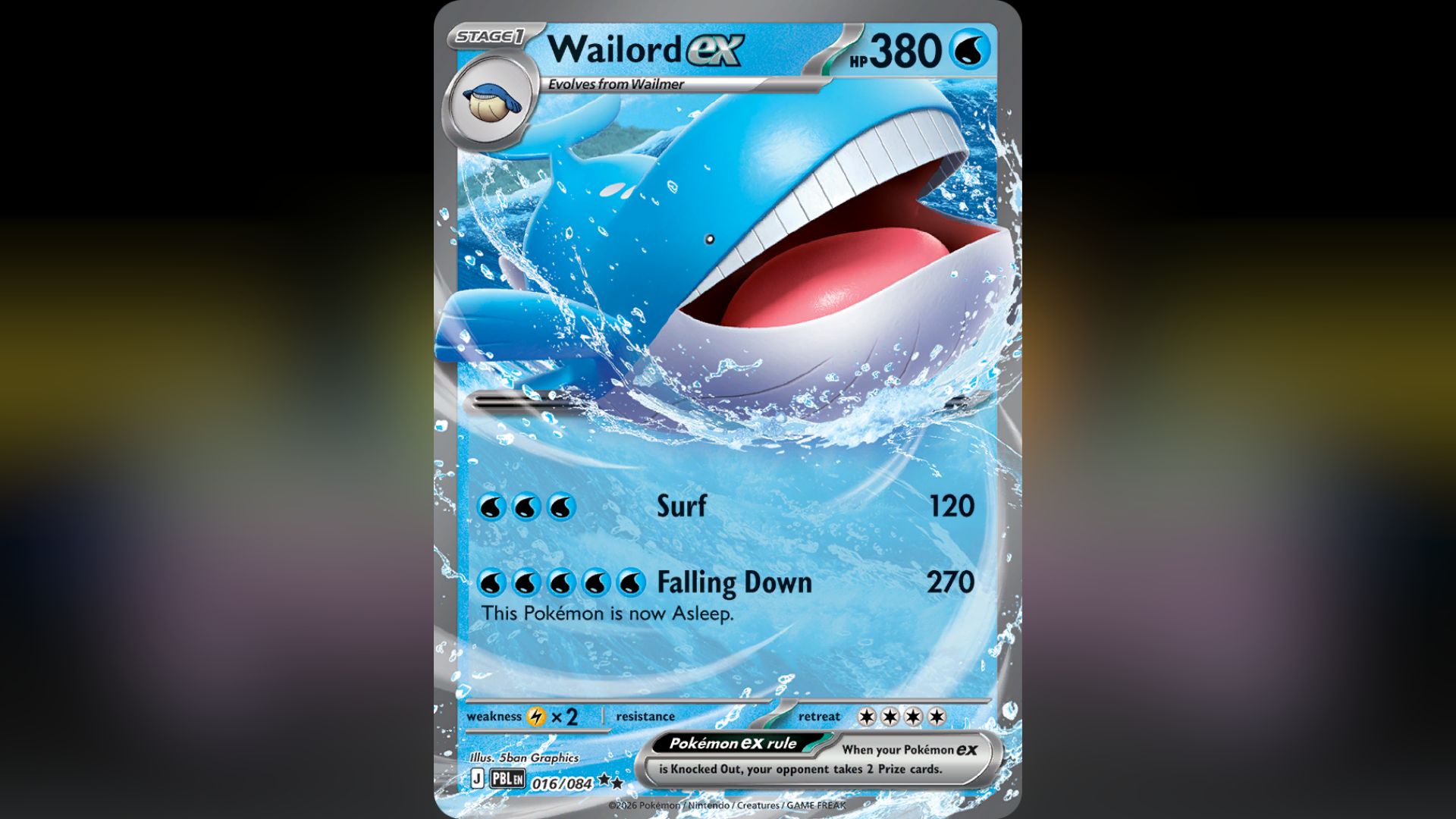 pokemon card wailord ex - Wailord-EX (147/160) - XY Primal Clash The item available is listed in the Title Pokemon  Wailord-EX (Full Art)