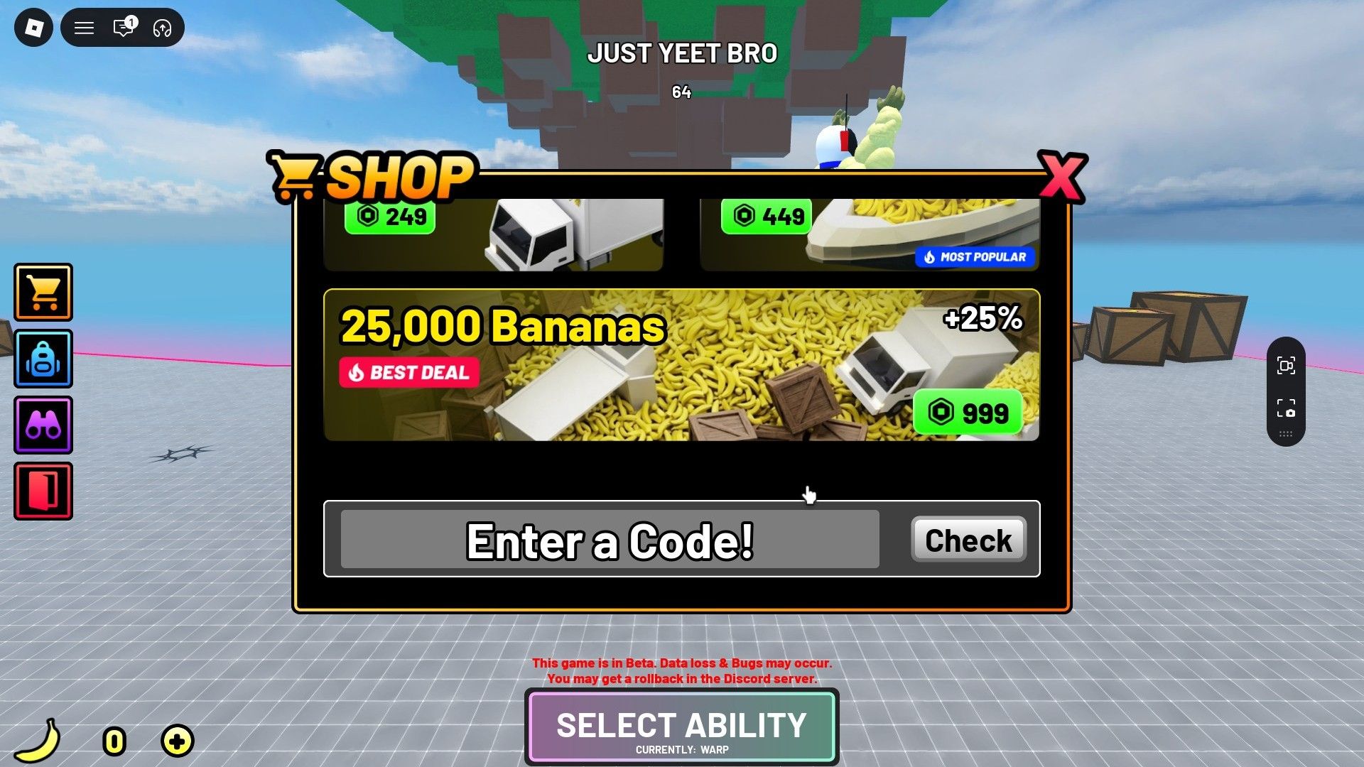 Just Yeet Bro Codes July 2026 Deltia S Gaming Just Yeet Bro Codes 