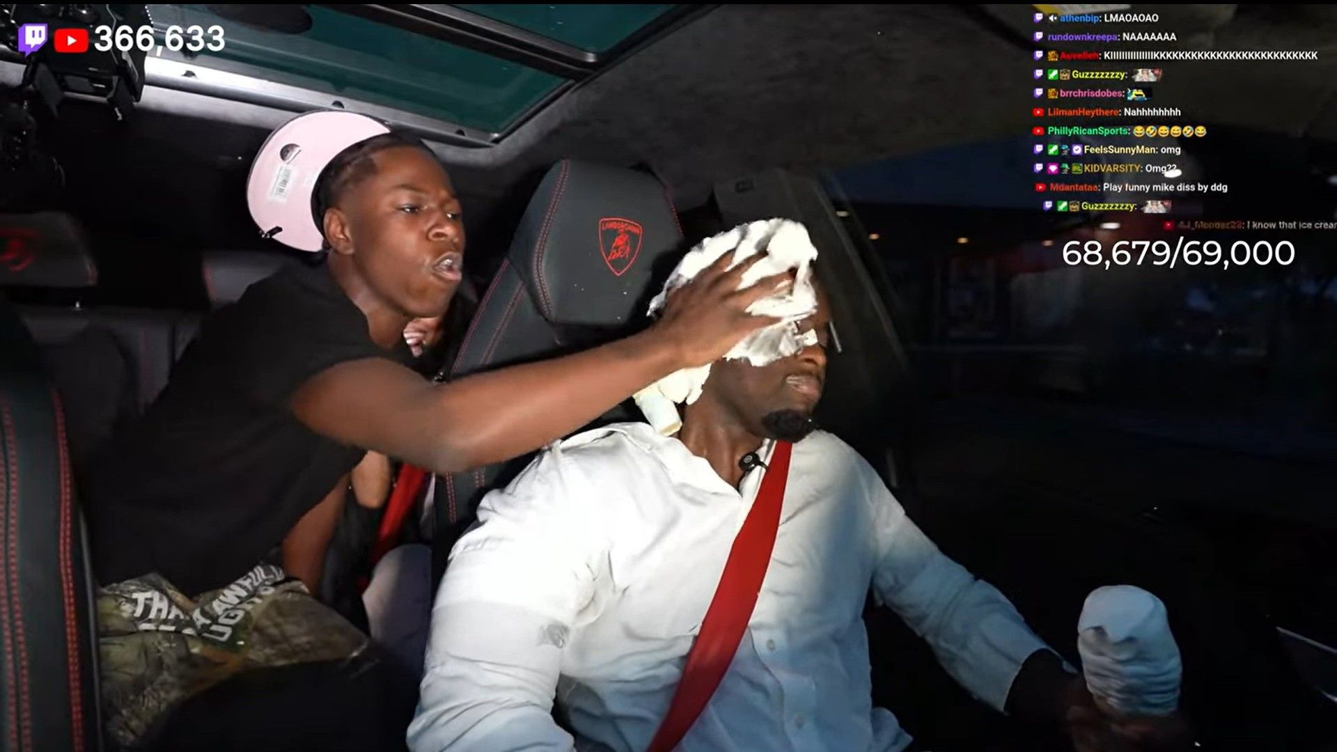 Reggie claims RaKai was being groomed (Image via Kai Cenat Live/YouTube)