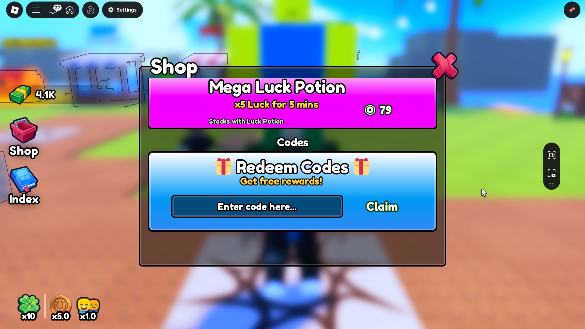 The redemption process will not take up too much time (Image via Roblox Corporation)