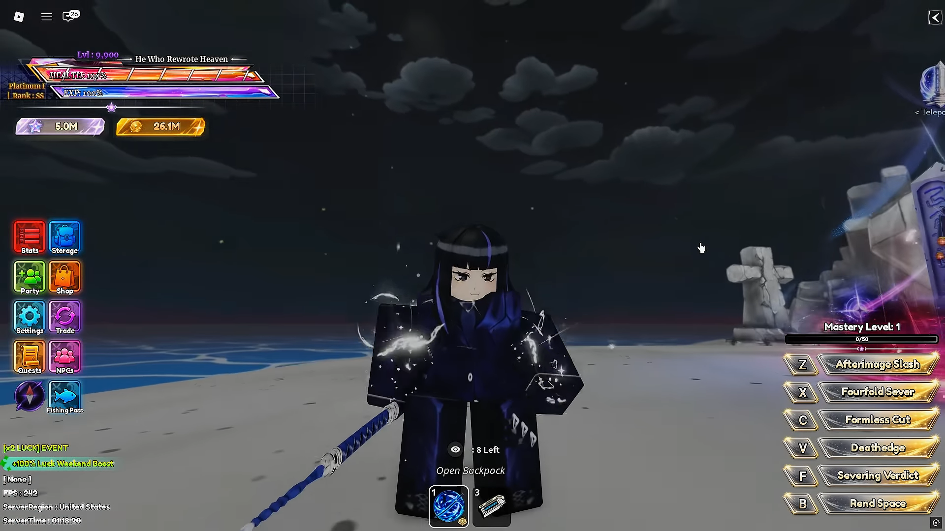 Araya in Legacy Piece (Image via Roblox Corporation)