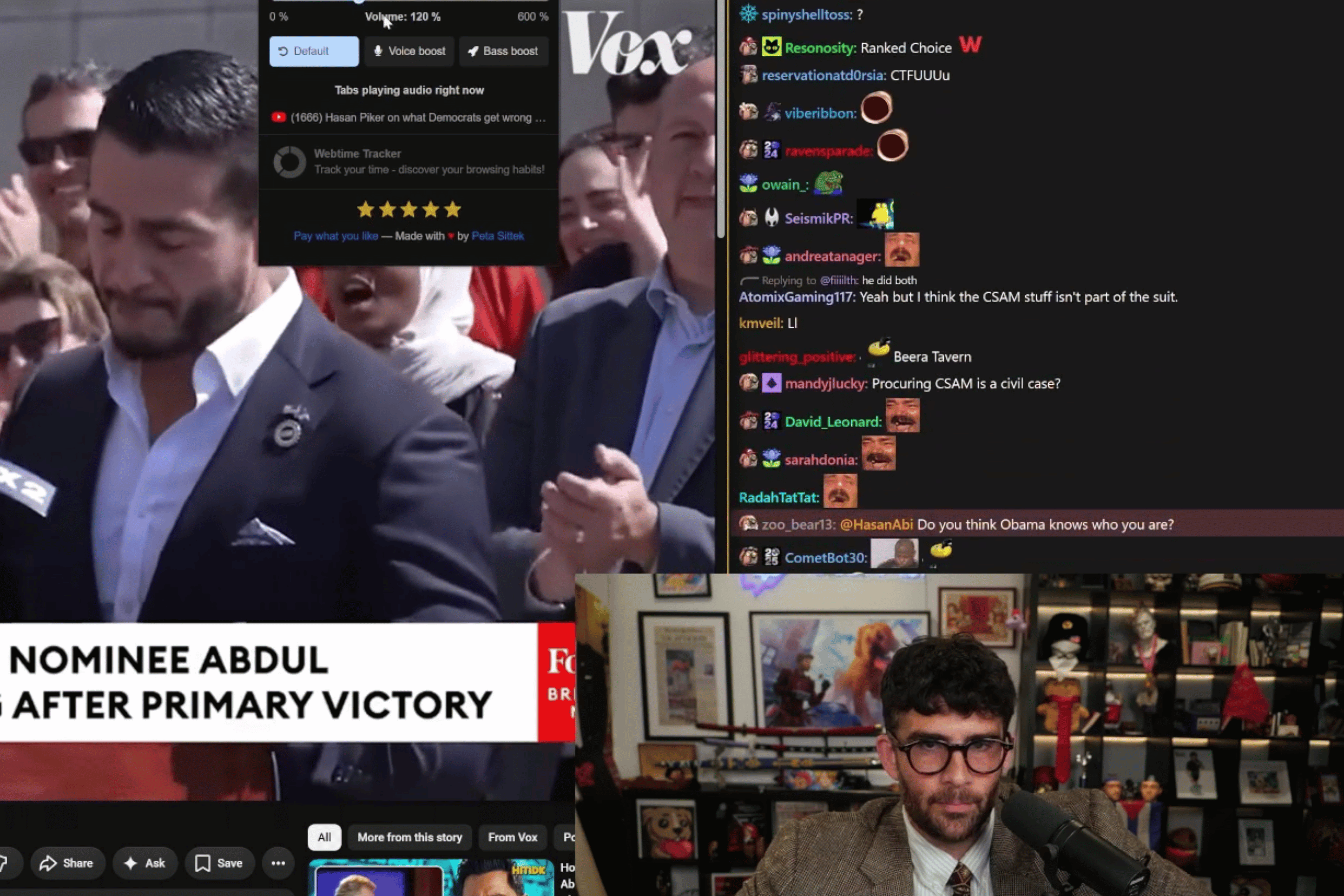 Hasan Piker on August 15, 2026, encouraged his followers to channel their energy away from internet hostility and toward constructive, real-world good.