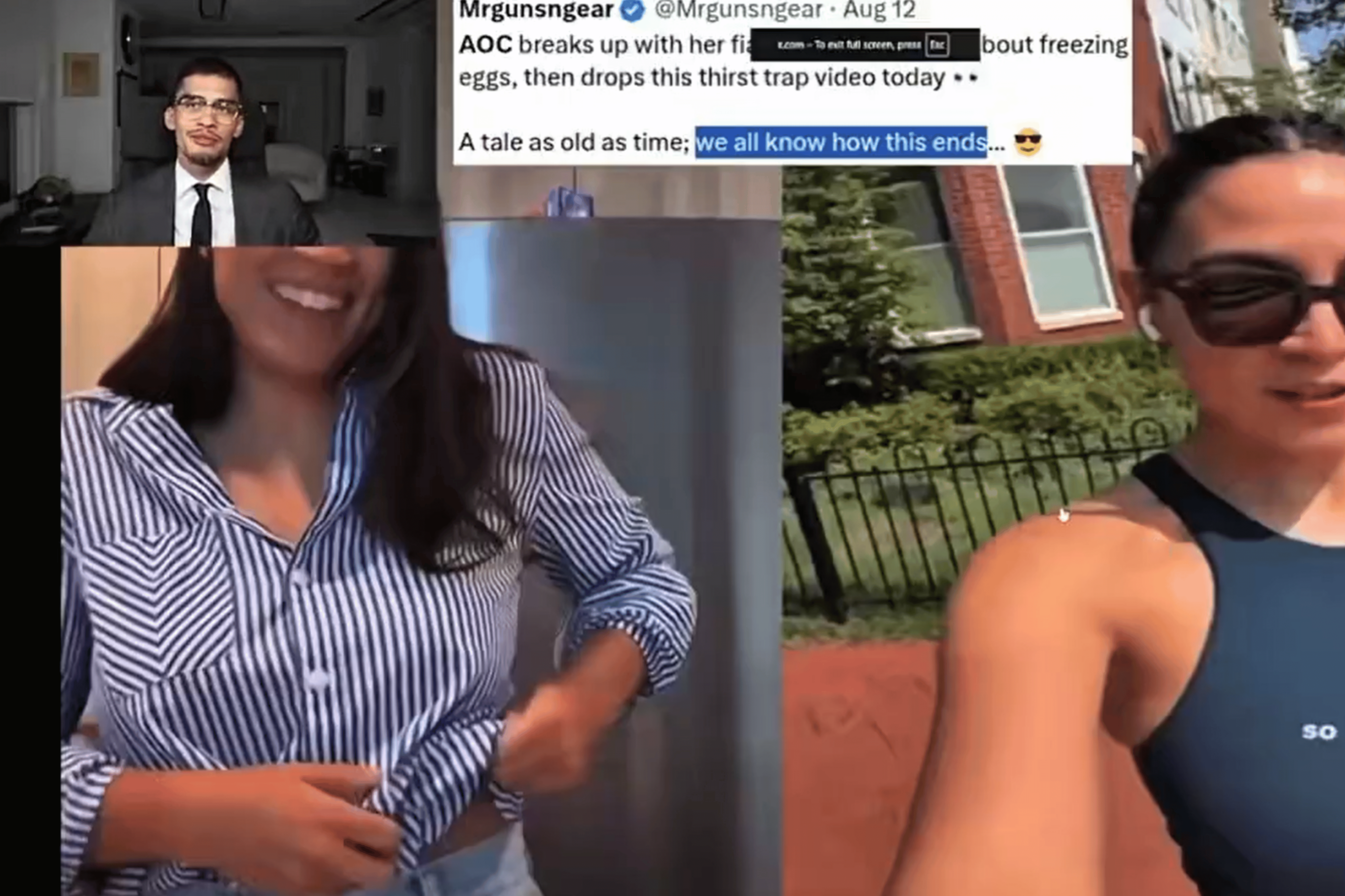 On August 14, 2026, Kick streamer Sneako addressed marriage proposal to AOC by saying that he's looking for a wife.