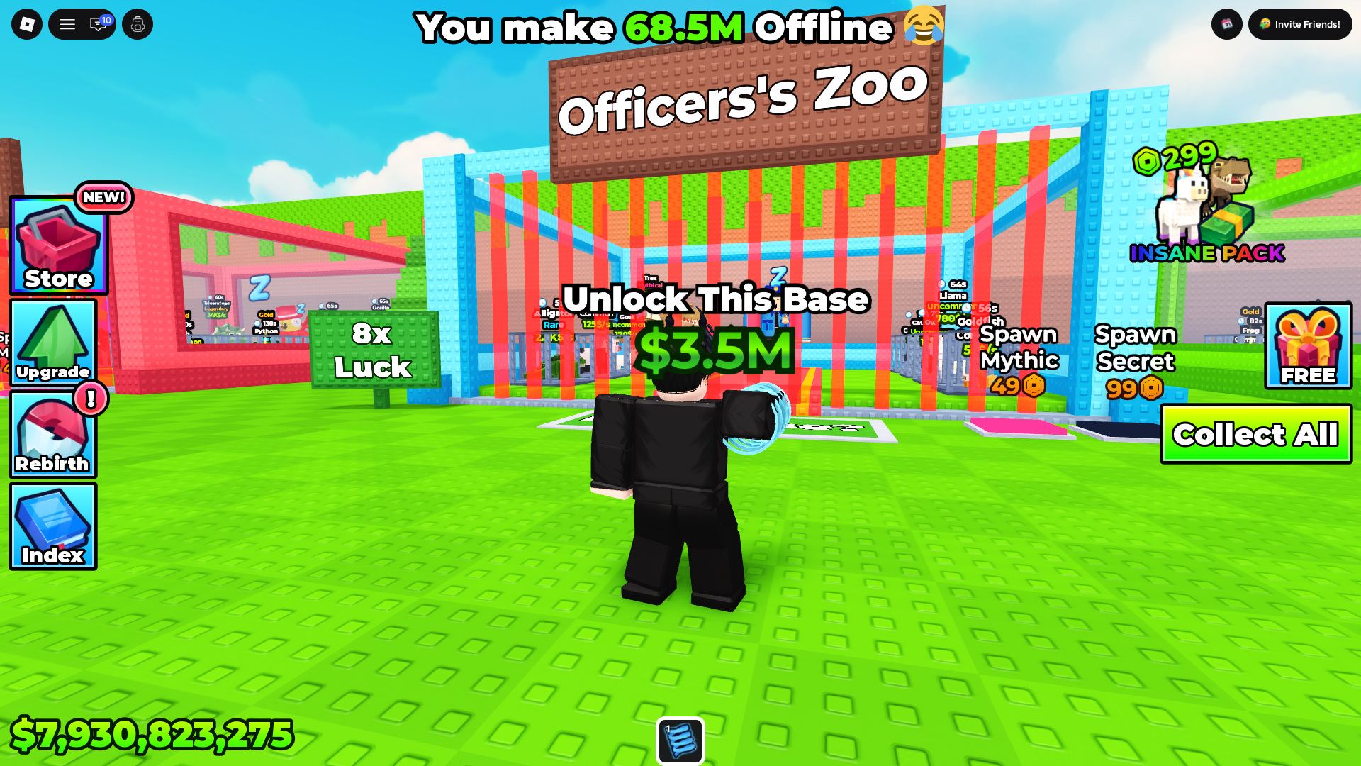 Unlocking Zoo (Image via Roblox Corporation)