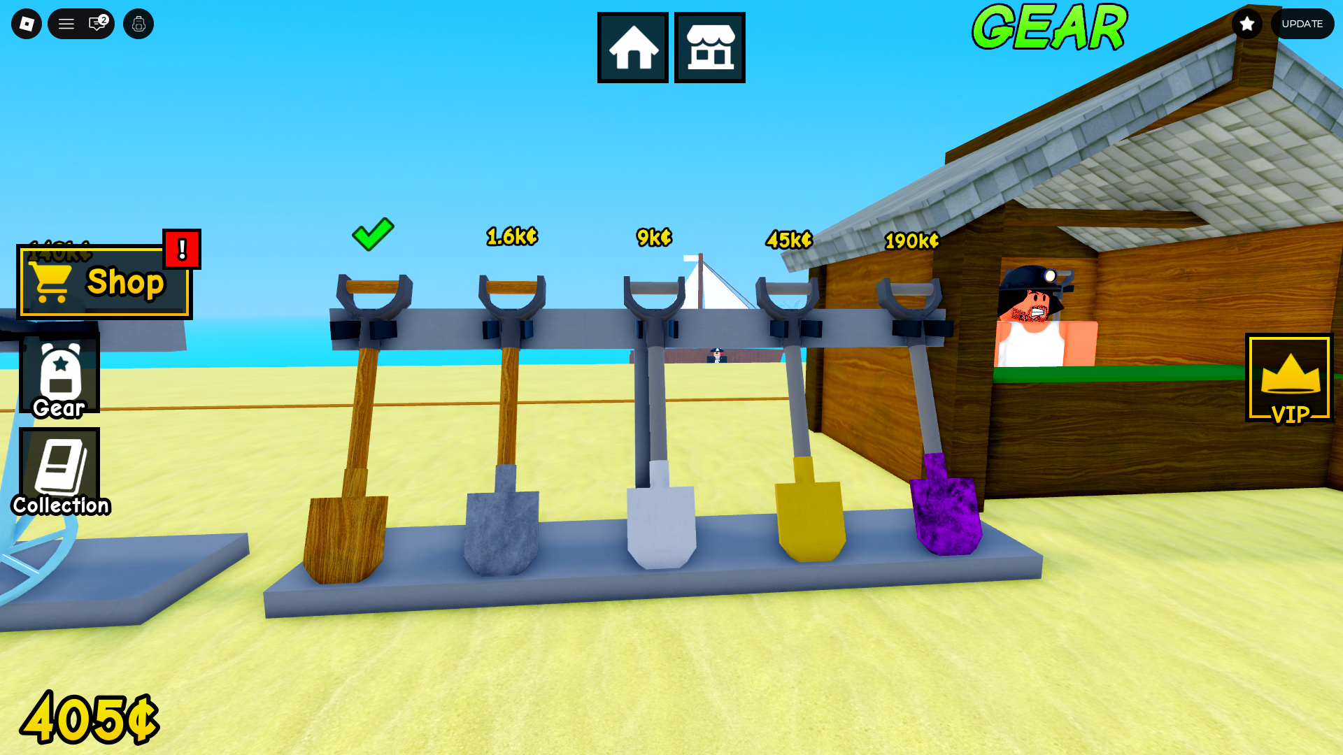 Digging Tools (Image via Roblox Corporation)