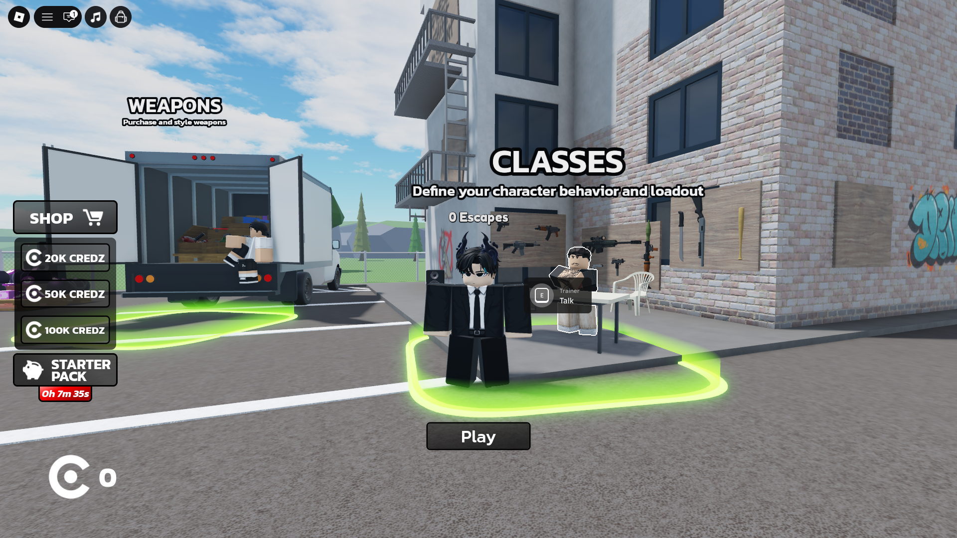All Classes in Runaways (Image via Roblox Corporation)